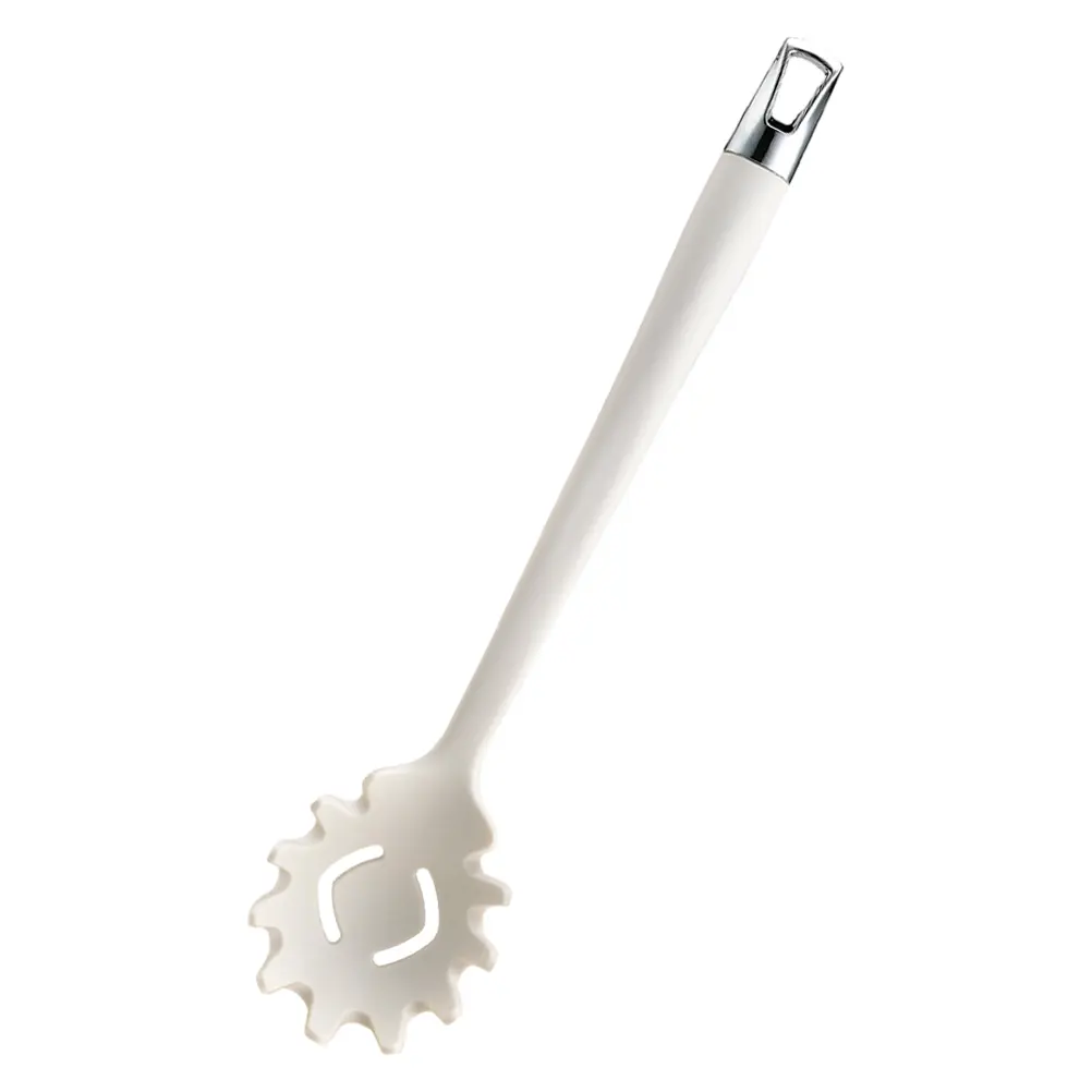 Silicone Noodle Ladle Pasta Strainer Spoons Lightweight Kitchen Tool Slotted Spoon Noodle Filter Smooth Edges Cooking