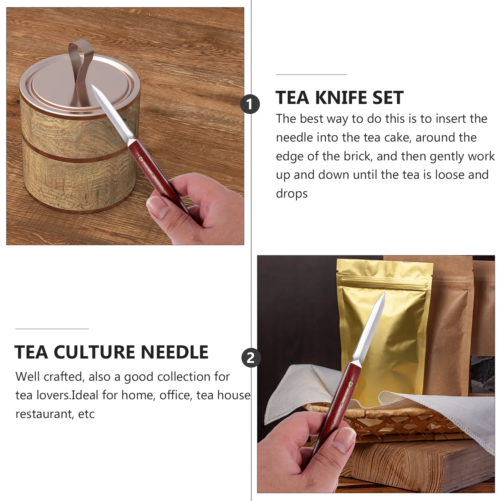 Stainless Steel Cone Needle Tool for Culture Ceremony Accessories Cake Brick Creative Strong Easy for Drinking