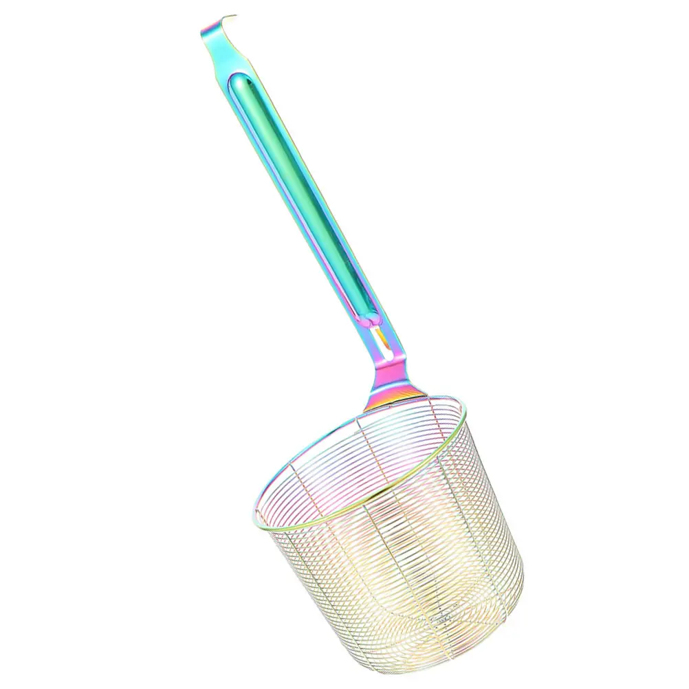Fine Sieves and Strainers Stainless Steel Colander Fettuccine Pasta Spider Spoon Mesh Cooking Utensil