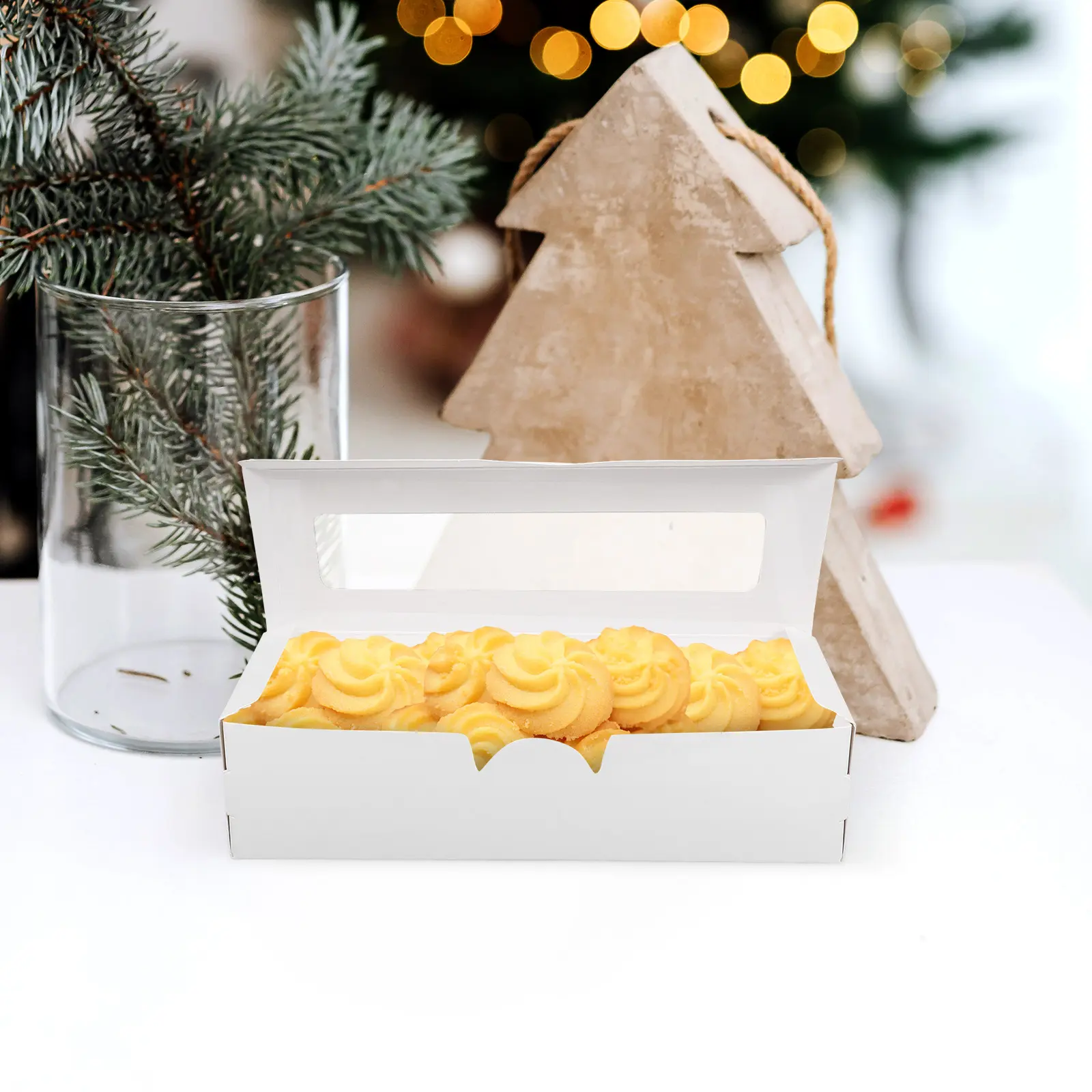 10pcs Macaron Clear Window Chocolate Packaging Gift Boxes Bakery Storage Containers for Candies Desserts Wedding Corporate