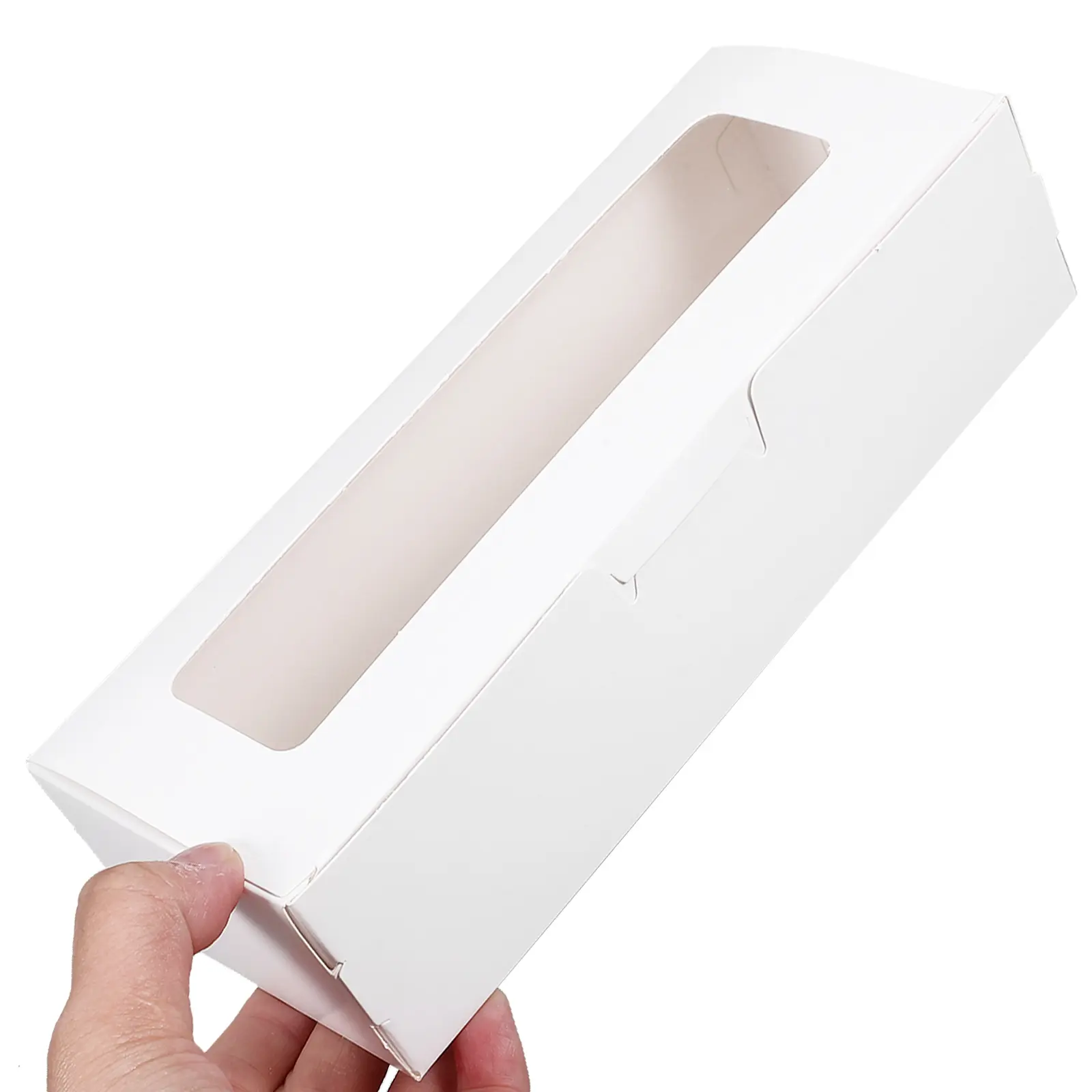 10pcs Macaron Clear Window Chocolate Packaging Gift Boxes Bakery Storage Containers for Candies Desserts Wedding Corporate