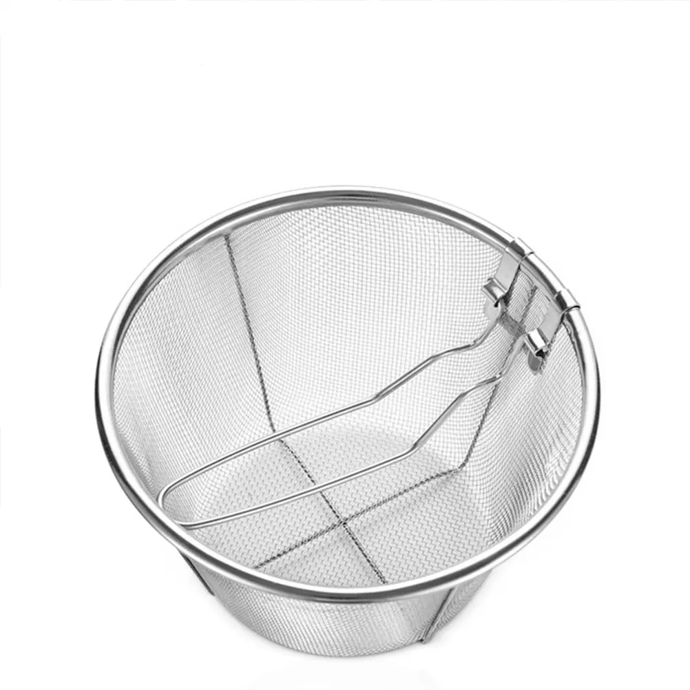 Stainless Steel Frying Baskets Oil Drainage Tools Kitchen Gadgets Heat Resistant Frying Nets Fryer Accessories