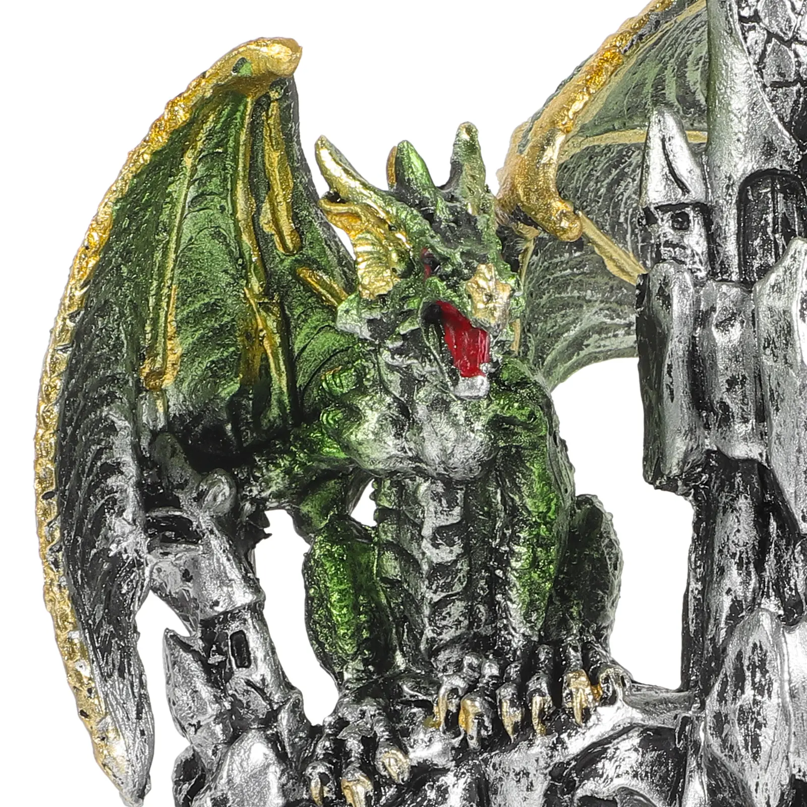 Castle Dragon Ornament Halloween Decorations Indoor Party For Table Household Statue Resin Craft