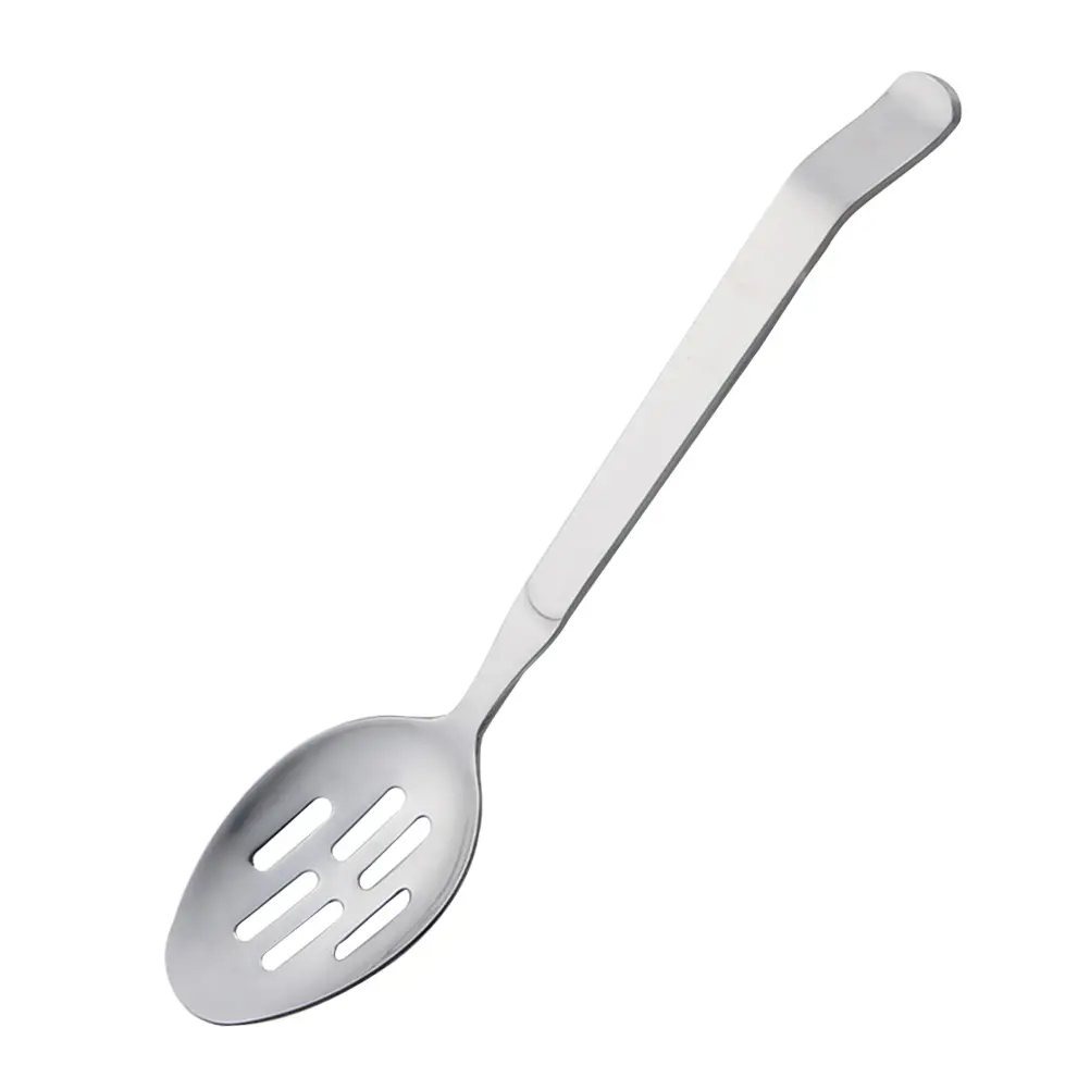 Stainless Steel Long Handle Colander Spoon Hollow Soup Serving Western Salad Reusable Kitchen Tool Drainage