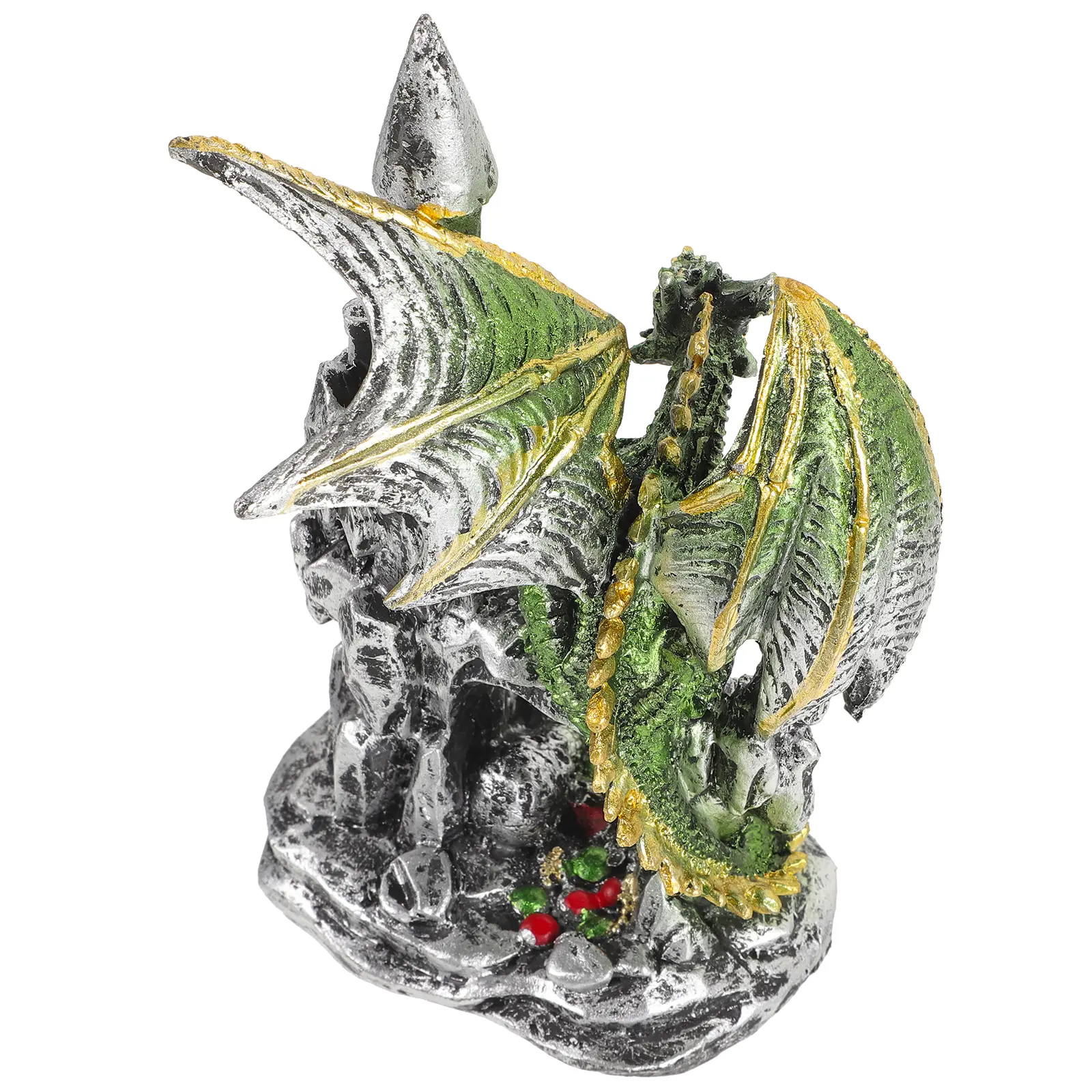 Castle Dragon Ornament Halloween Decorations Indoor Party For Table Household Statue Resin Craft