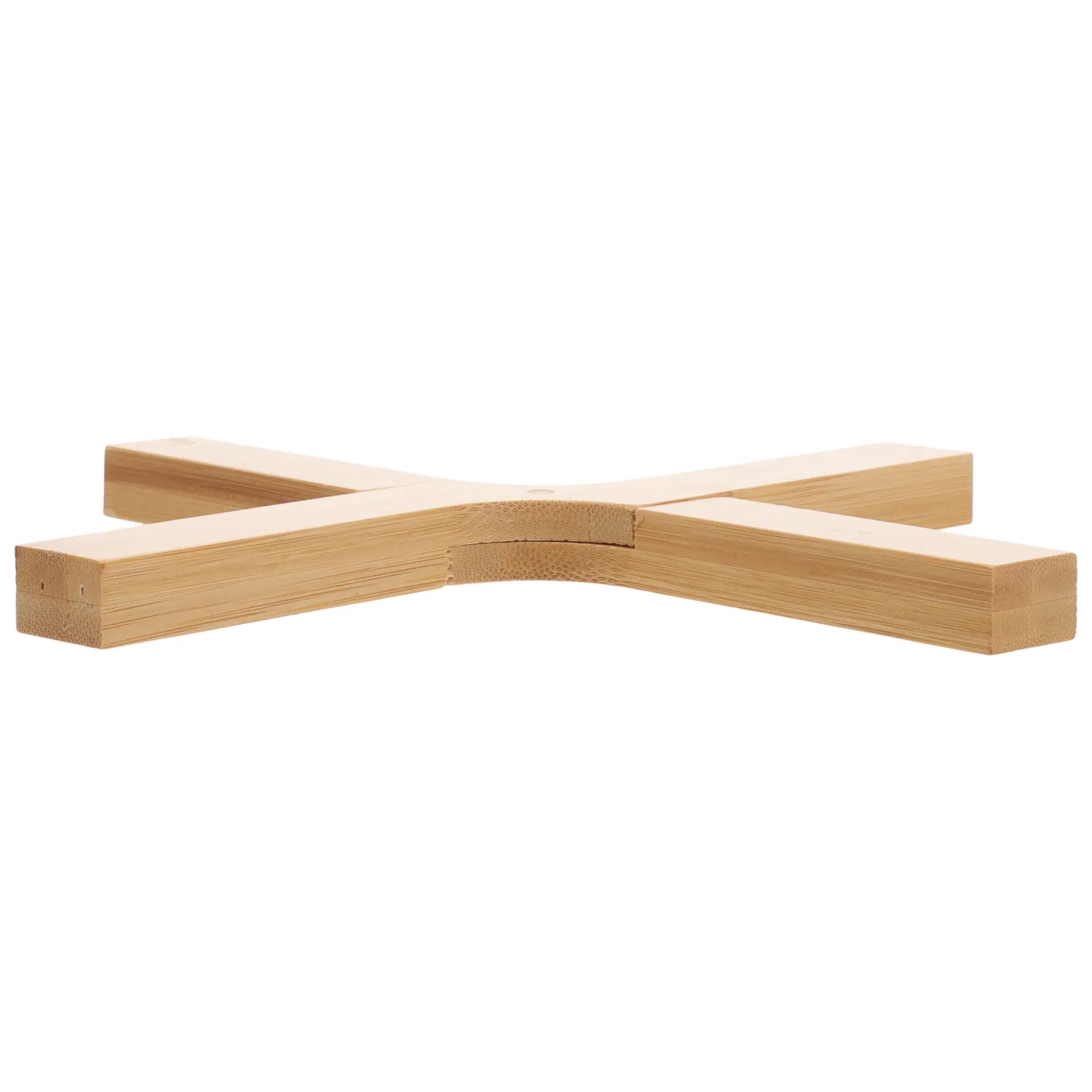 Folding Bamboo Bowl Mat Trivets Hot Pots Pans Foldable Wooden Holder Dishes Kitchen Accessories Non Slip Heat Insulating Protect
