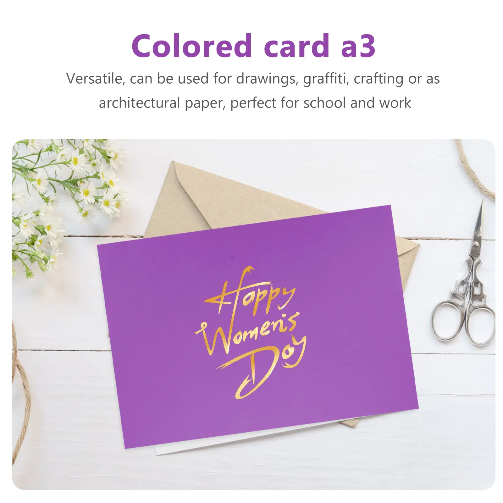 50 Sheets Color Cardboard Stock for Printing Bulk Cardstock Scrapbooking Paper Cover Thick Painting Jam Craft Making