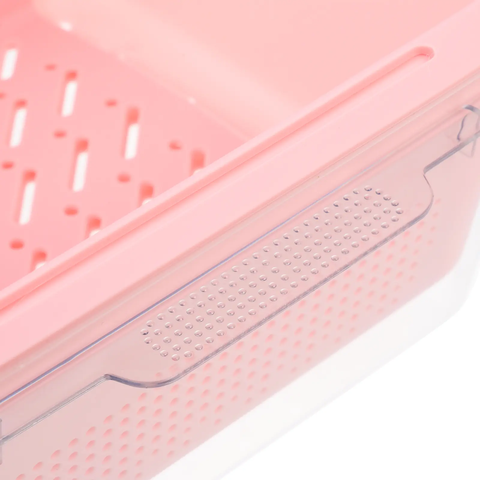 Plastic Double Drainer Basket for Vegetable Fruit Washing Compact Kitchen Accessory Compact Fruit Strainer Storage