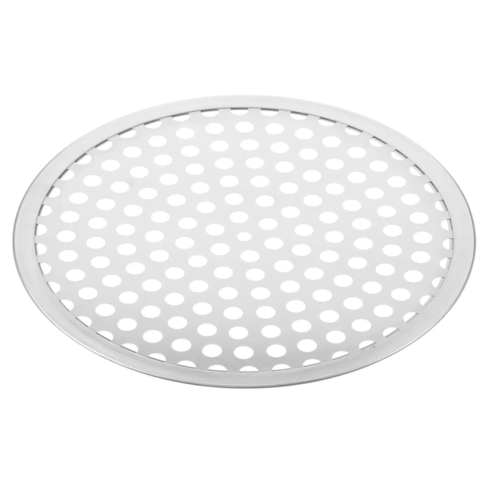 Perforated Pizza Pan 8 Inch Round Baking Pan with Holes Oven Seafood Vegetables Stainless Steel Reusable Kitchen Barware