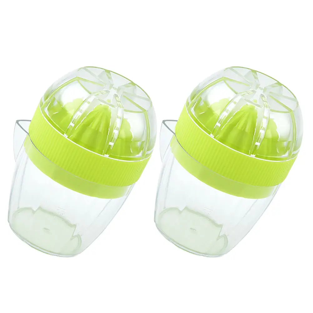 Safe Manual Juice Maker Citrus Juicer Portable Lemon Squeezer Kitchen Fruit Squeezer Home Bar Tool 2Pcs