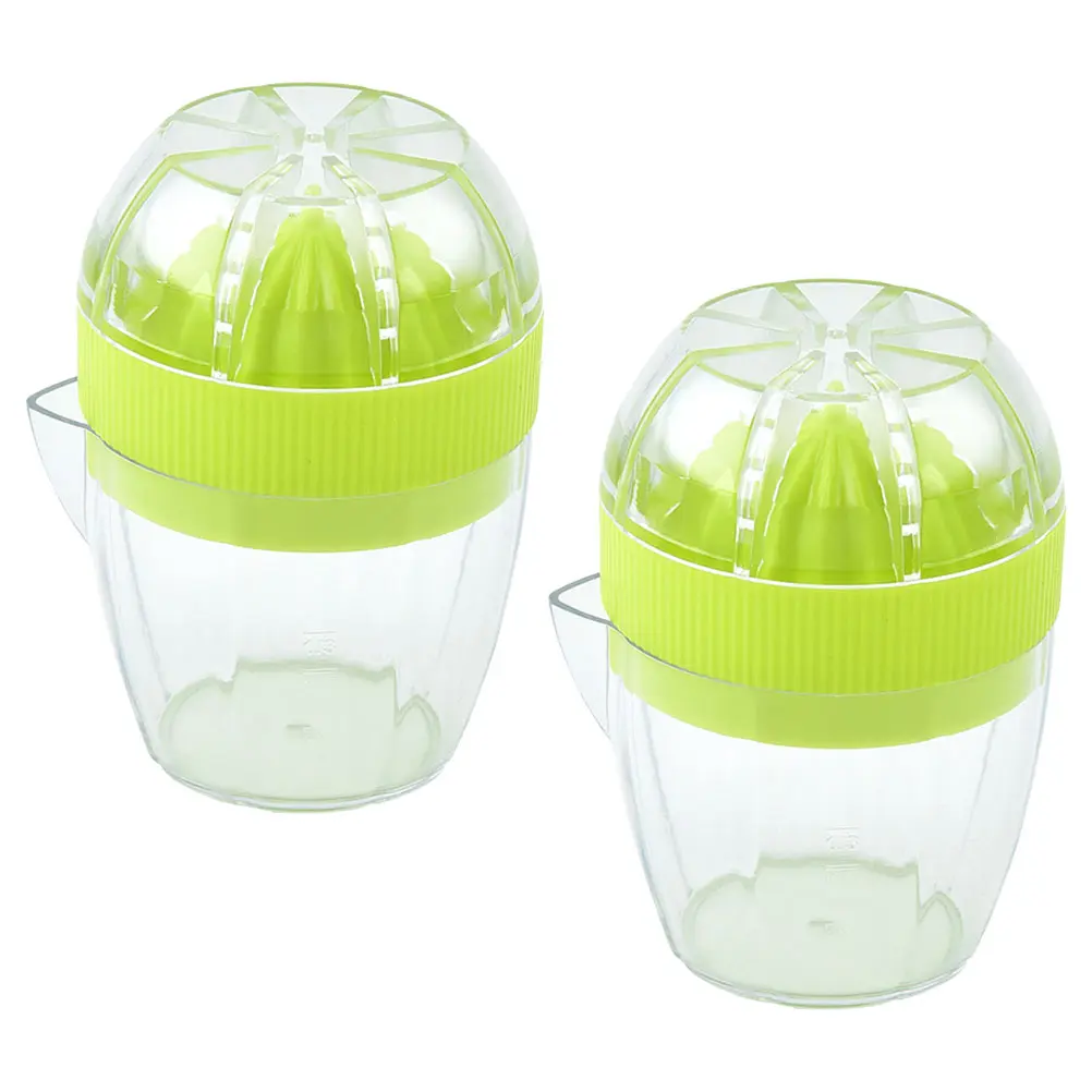 Safe Manual Juice Maker Citrus Juicer Portable Lemon Squeezer Kitchen Fruit Squeezer Home Bar Tool 2Pcs