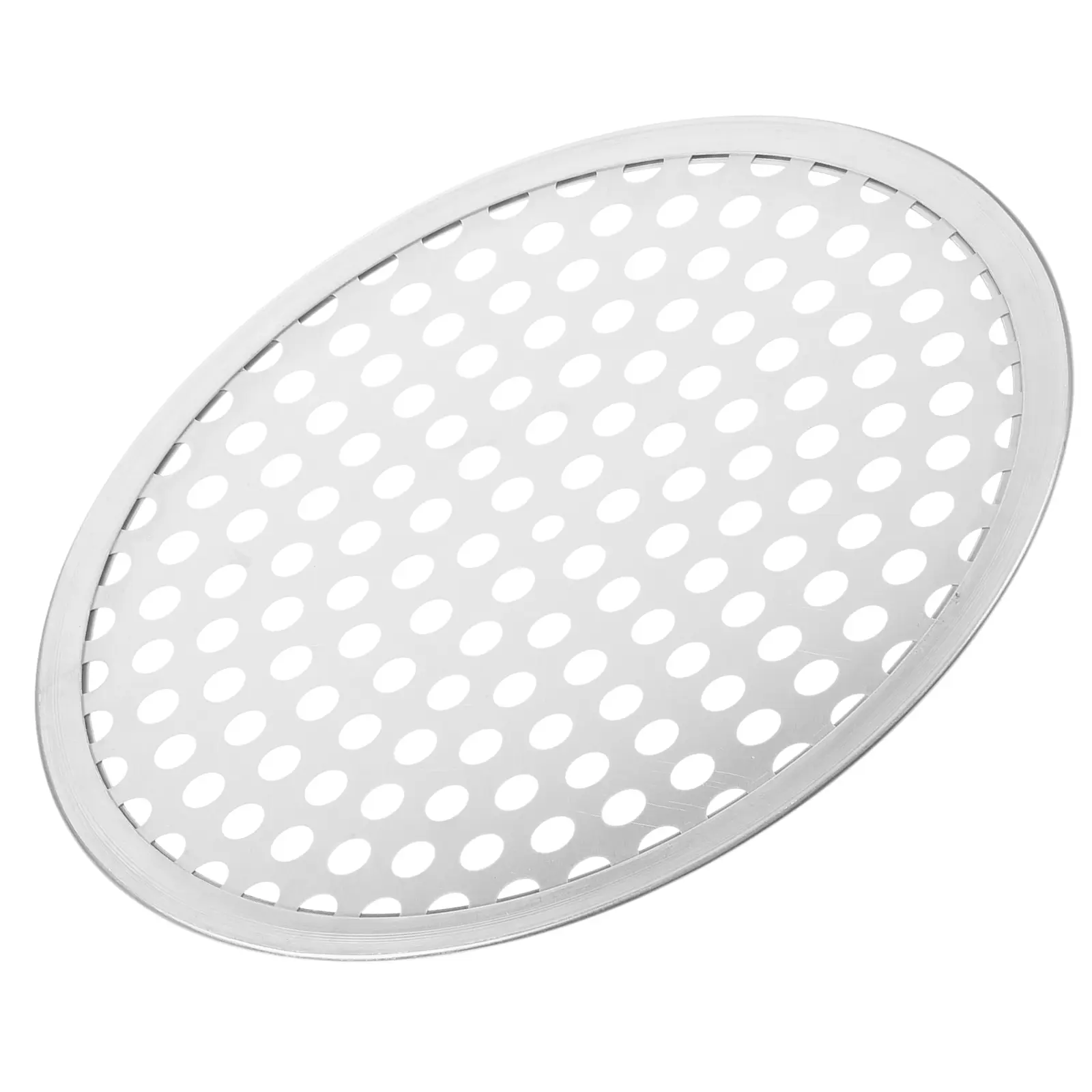 Perforated Pizza Pan 8 Inch Round Baking Pan with Holes Oven Seafood Vegetables Stainless Steel Reusable Kitchen Barware