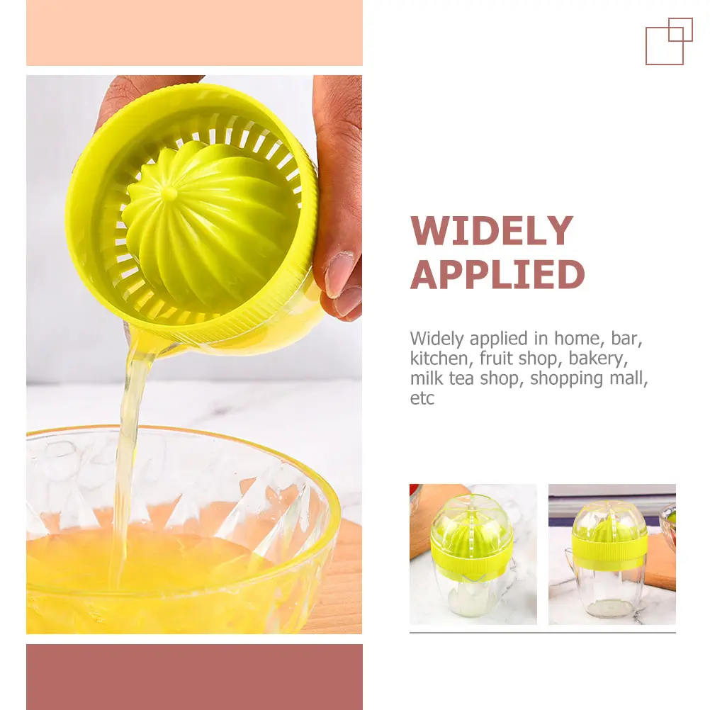 Safe Manual Juice Maker Citrus Juicer Portable Lemon Squeezer Kitchen Fruit Squeezer Home Bar Tool 2Pcs