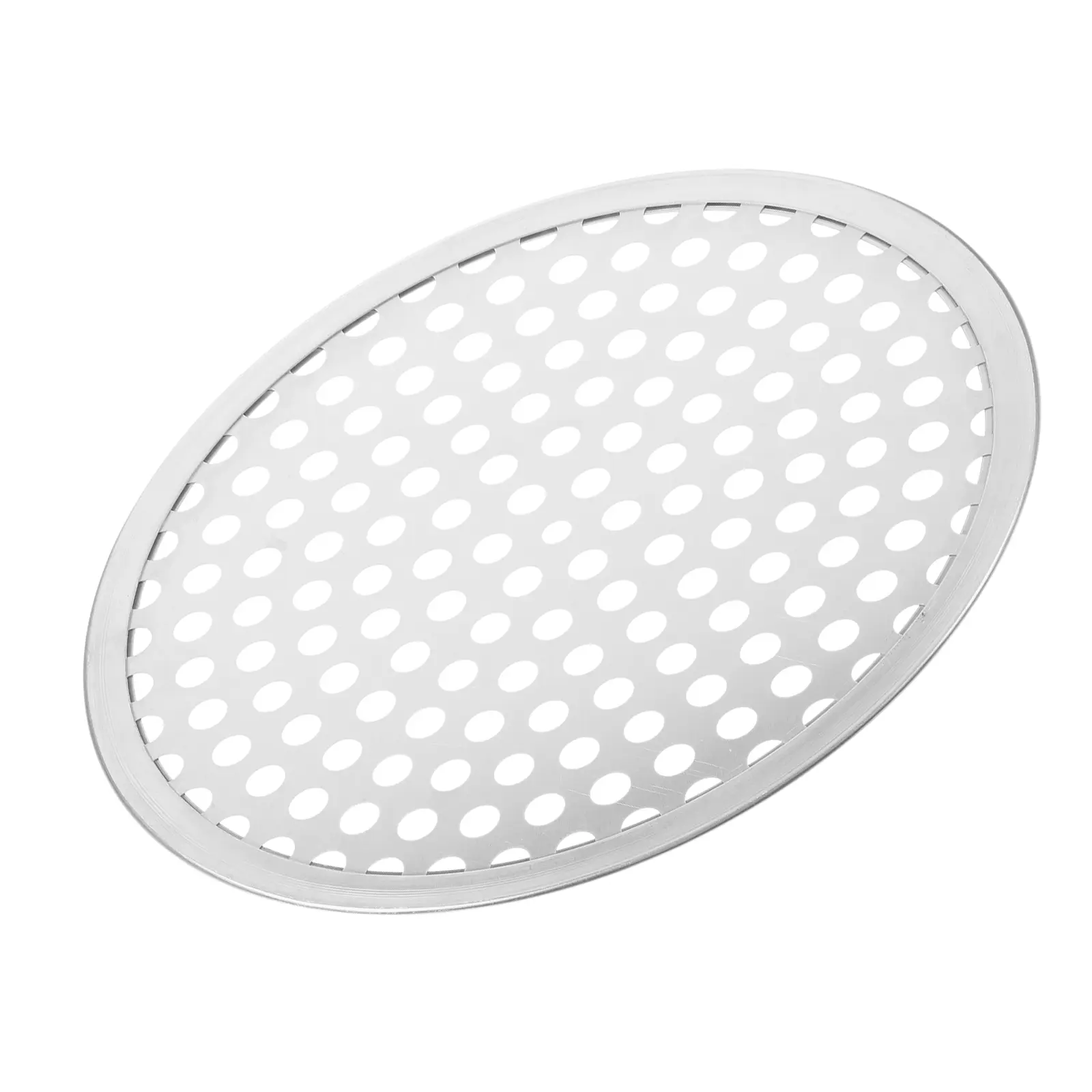 Perforated Pizza Pan 8 Inch Round Baking Pan with Holes Oven Seafood Vegetables Stainless Steel Reusable Kitchen Barware