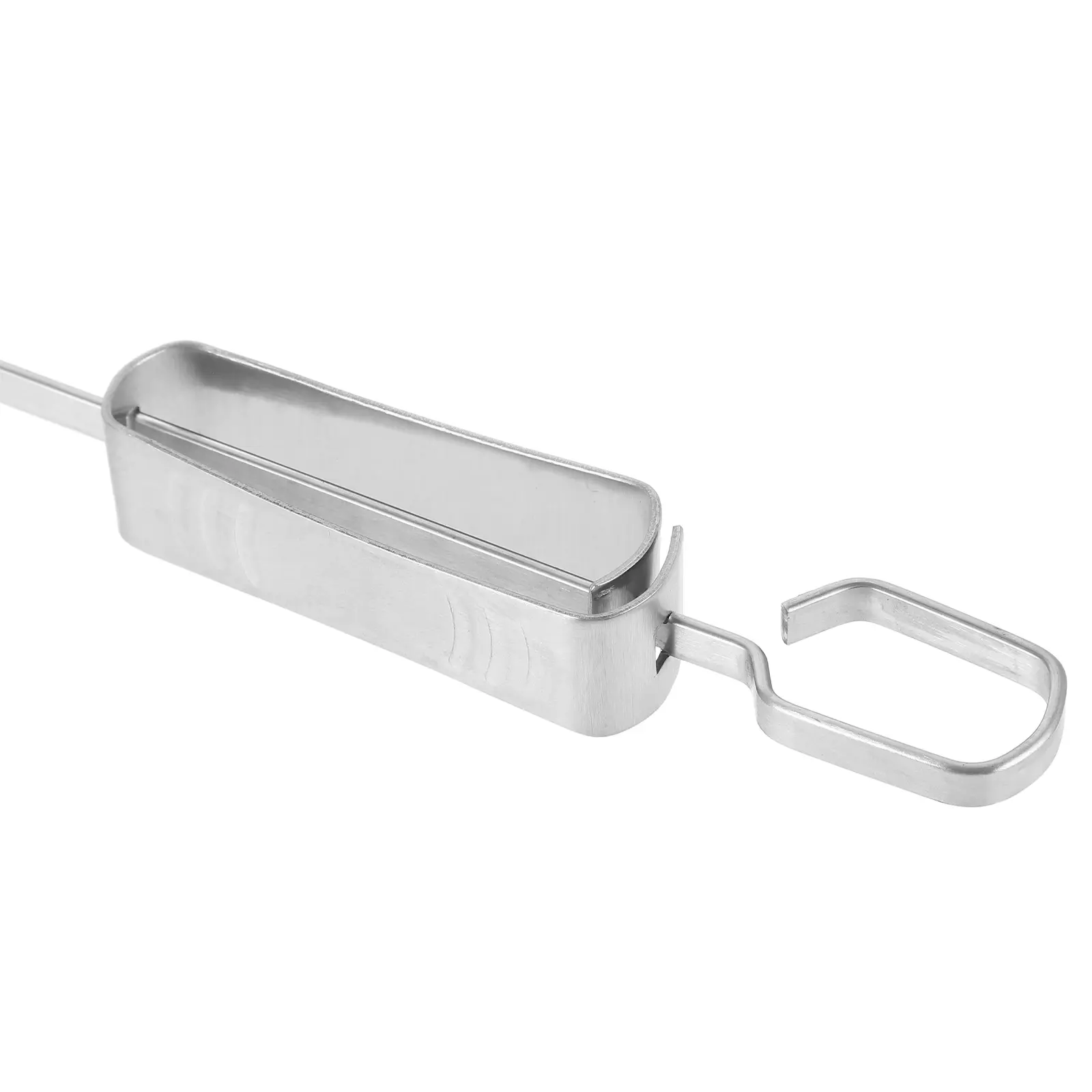 Stainless Steel Barbecue Skewers Hanger Double Steak Silver Flat Kebabs Dad Durable Reusable Grilling Tools BBQ