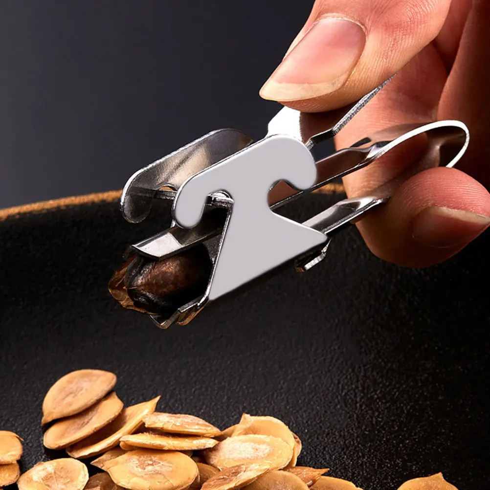 4pcs Stainless Steel Melon Seed Clip Pine Nut Opener Manual Cracker Multifunction Pliers Kitchen Bar Tools Reliable