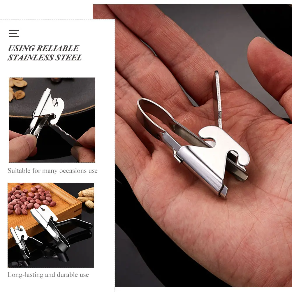 4pcs Stainless Steel Melon Seed Clip Pine Nut Opener Manual Cracker Multifunction Pliers Kitchen Bar Tools Reliable