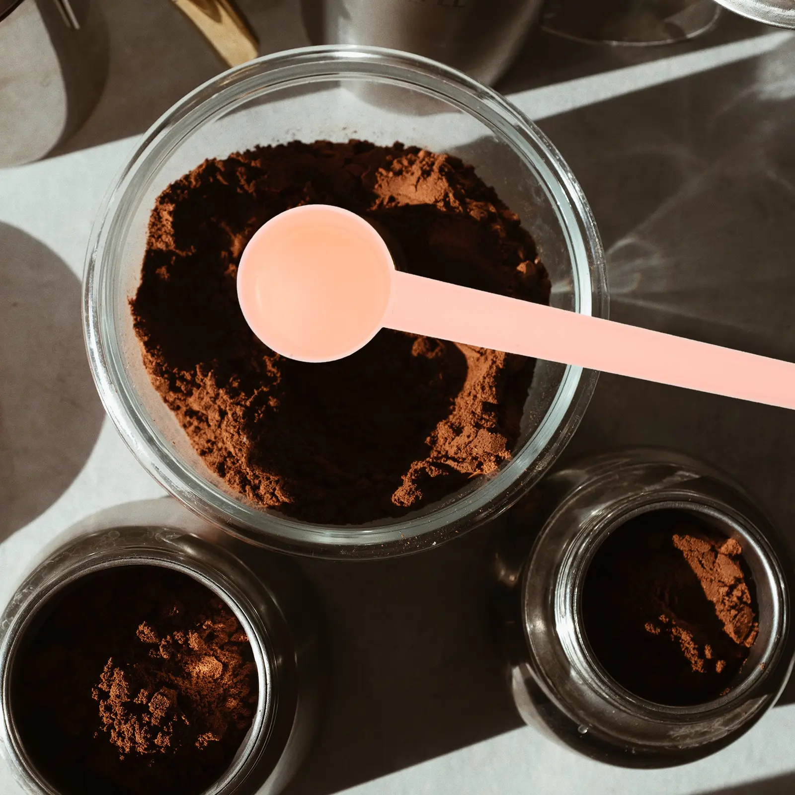20pcs Coffee Spoon Reusable Plastic Measuring Scoop for Milk Powder Tea Baking Soda Spice Condiments Household Tools