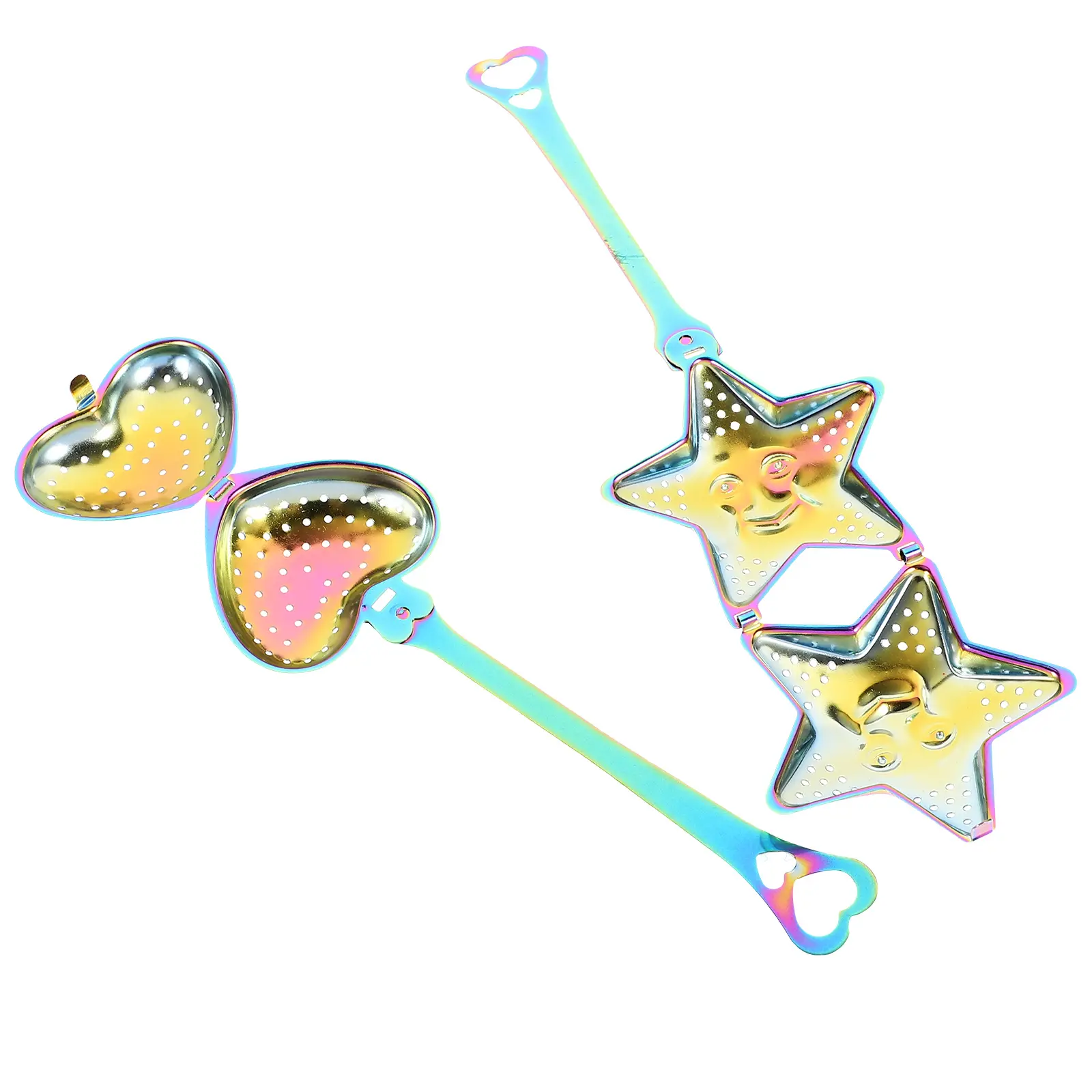 2 Pcs Tea Filter Teapot Infuser Strainer Loose Leaf Coffee Filters Food Grade Silicone Heart Shape Cute Decorative Tool