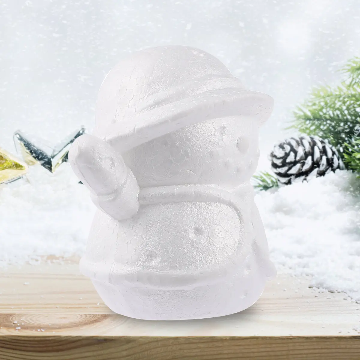 3pcs Ball Lightweight Adornment For Kids Christmas Christmas Diy Snowman Snowman Adornment Gift Toy