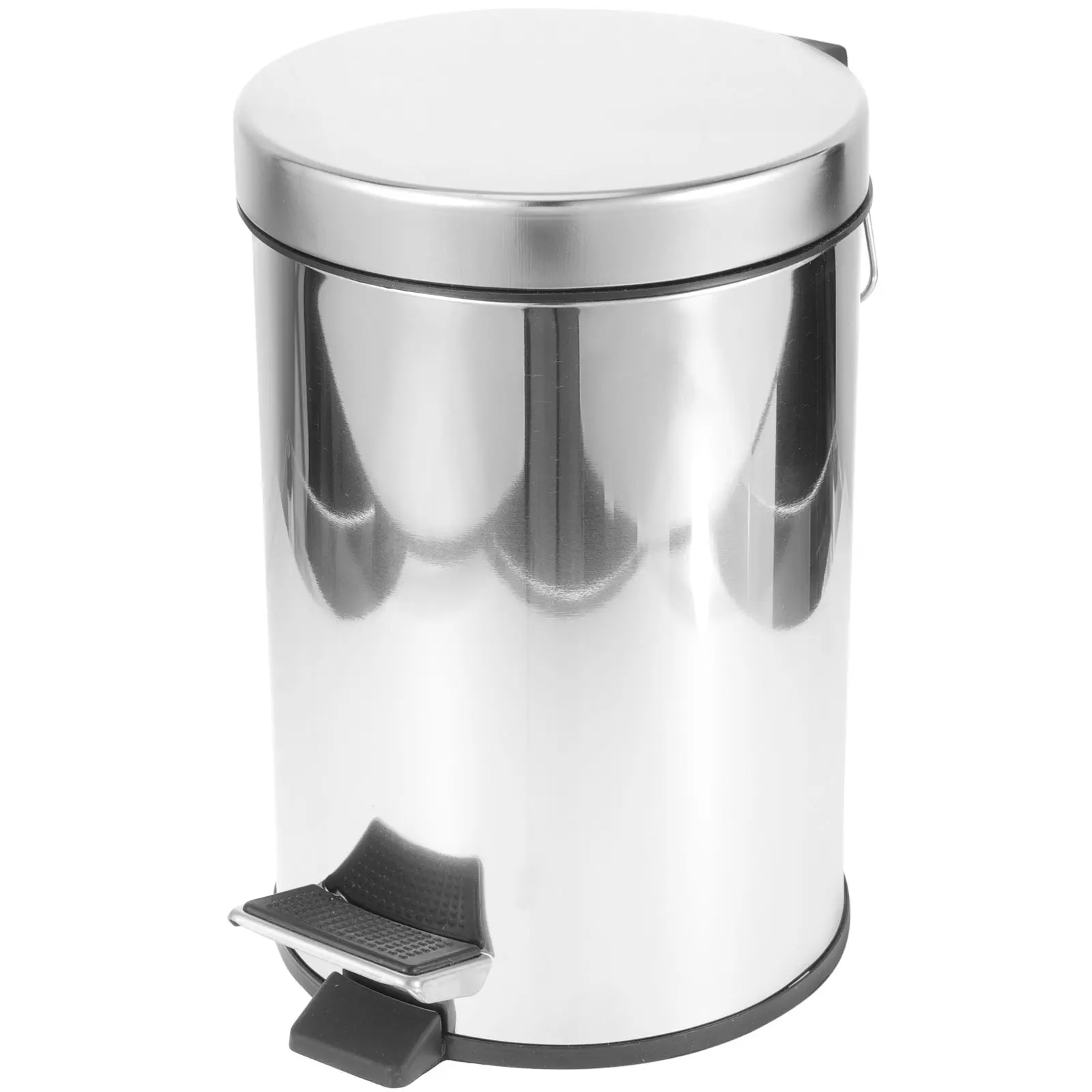 Stainless Steel Pedal Trash Can for Kitchen Home Use Step Bins Garbage Recycle Bin Waste Container Wide Opening Grey