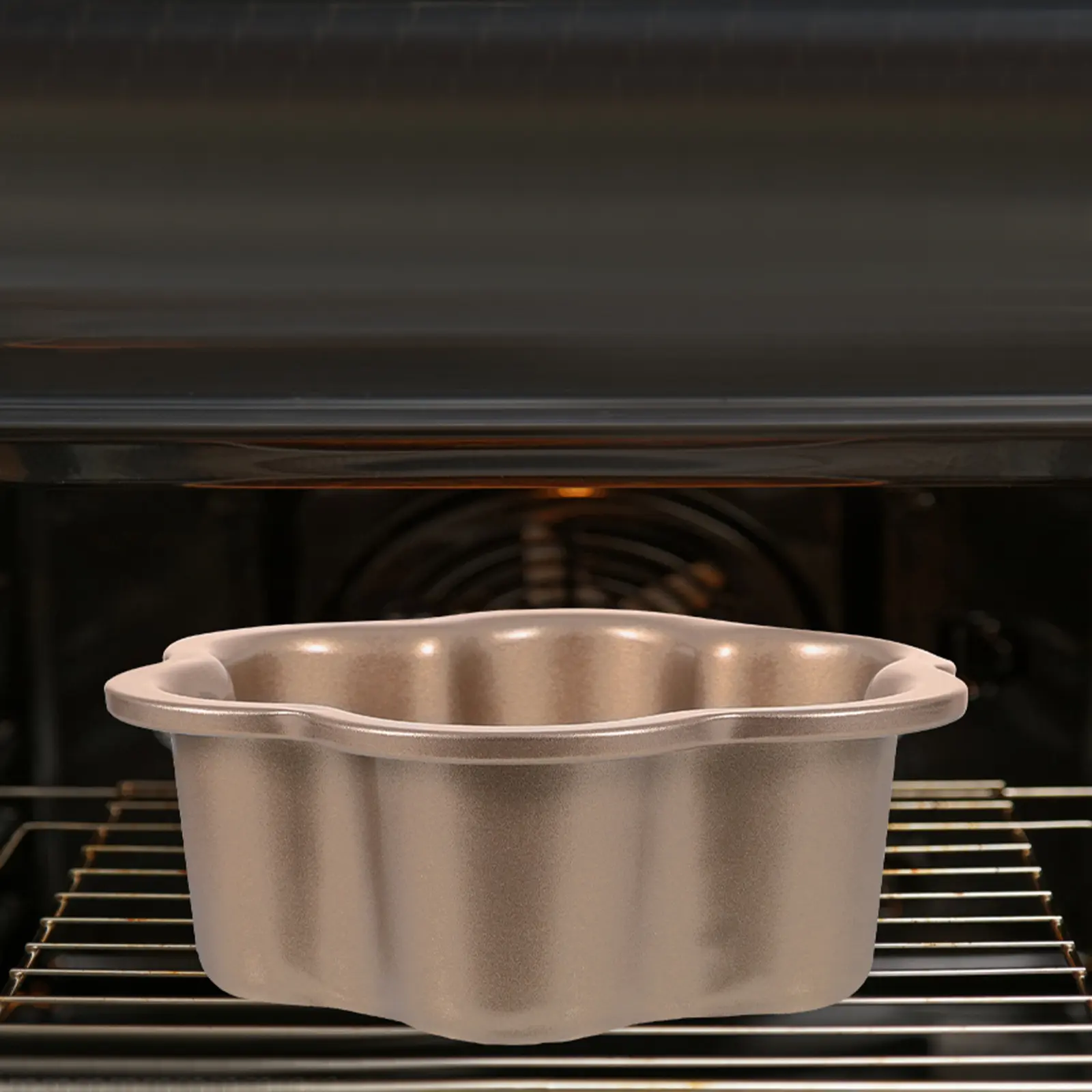 Carbon Steel Plum Blossom Mold Non-Stick Baking Pan Removable Bottom Mini Cheesecake Molds Flan Pans Blossom Shaped