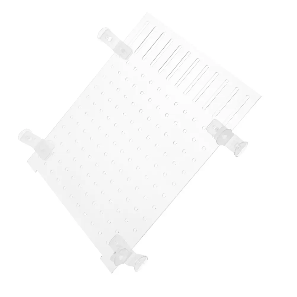 Fish Tank Grid Divider Isolation Board Aquarium Suction Cups Transparent Acrylic
