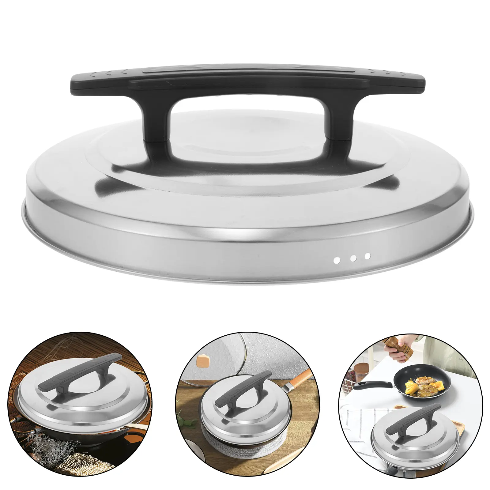Rice Cooker Accessories 8L Stainless Steel Pot Cover 29 5cm Triangle Universal Pan Lid Commercial Kitchen Steam Bake