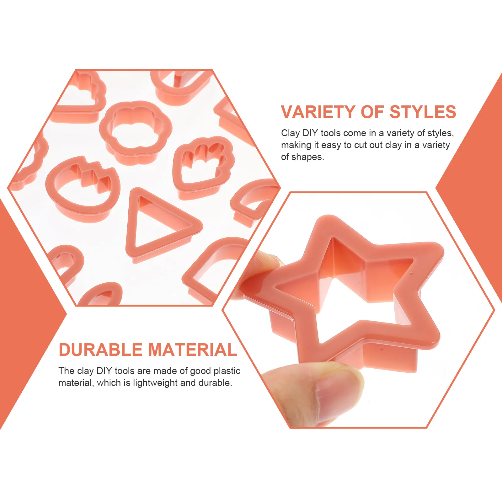 Cutter Plastic Slicer DIY Cutting Tools Polymer Craft Red Earring Clay Cutters Unique Shapes Jewelry Making Polymer Clay Mold