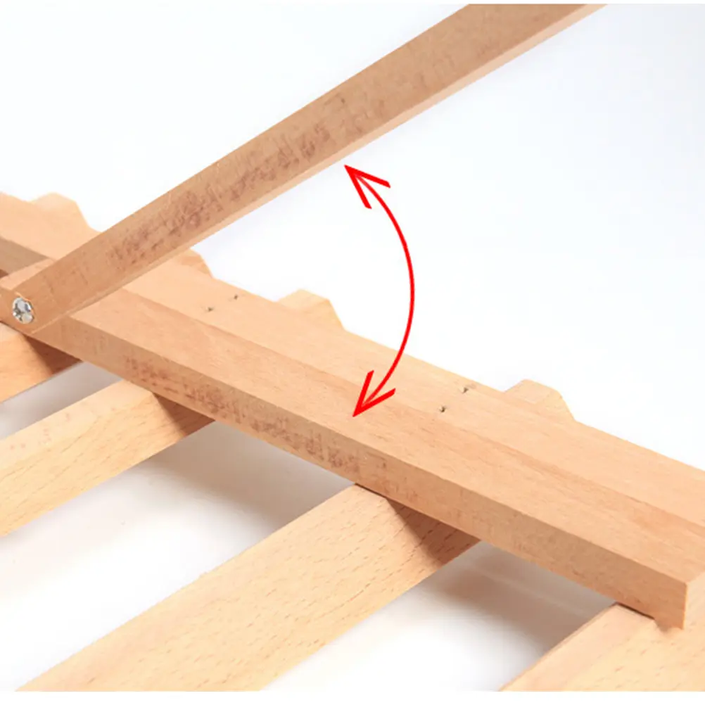 Durable Natural Wood Thread ganizer Holds 46 Spools Mini Cones Free Standing Wall Mountable Bobbin Rack for Embroidery Sewing