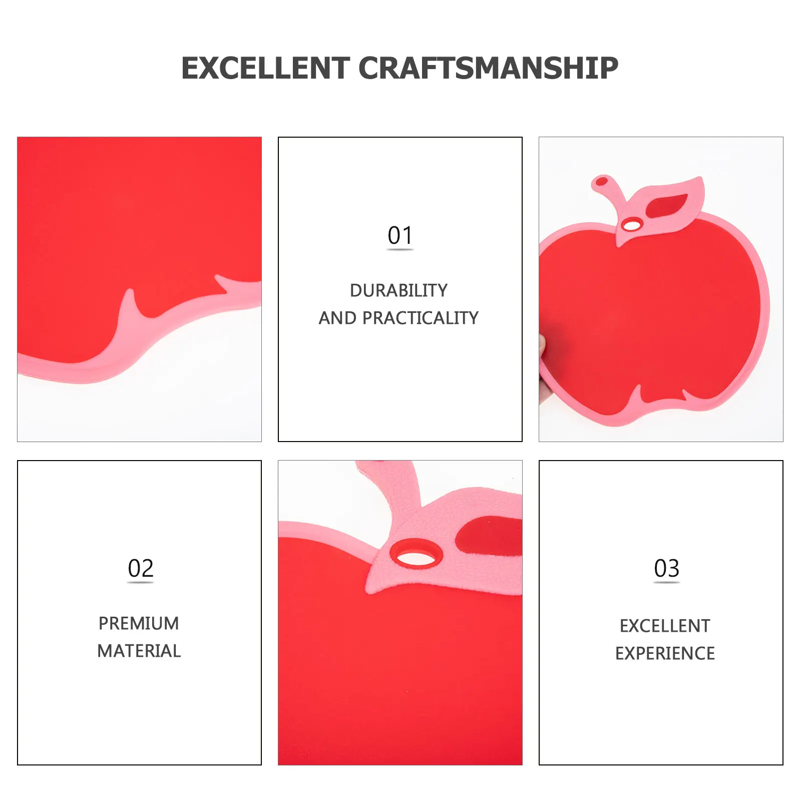 Mini Cutting Board Fruit Shaped Kitchen Plastic Small Household Serving Grade Smooth Edge Summer Slicing