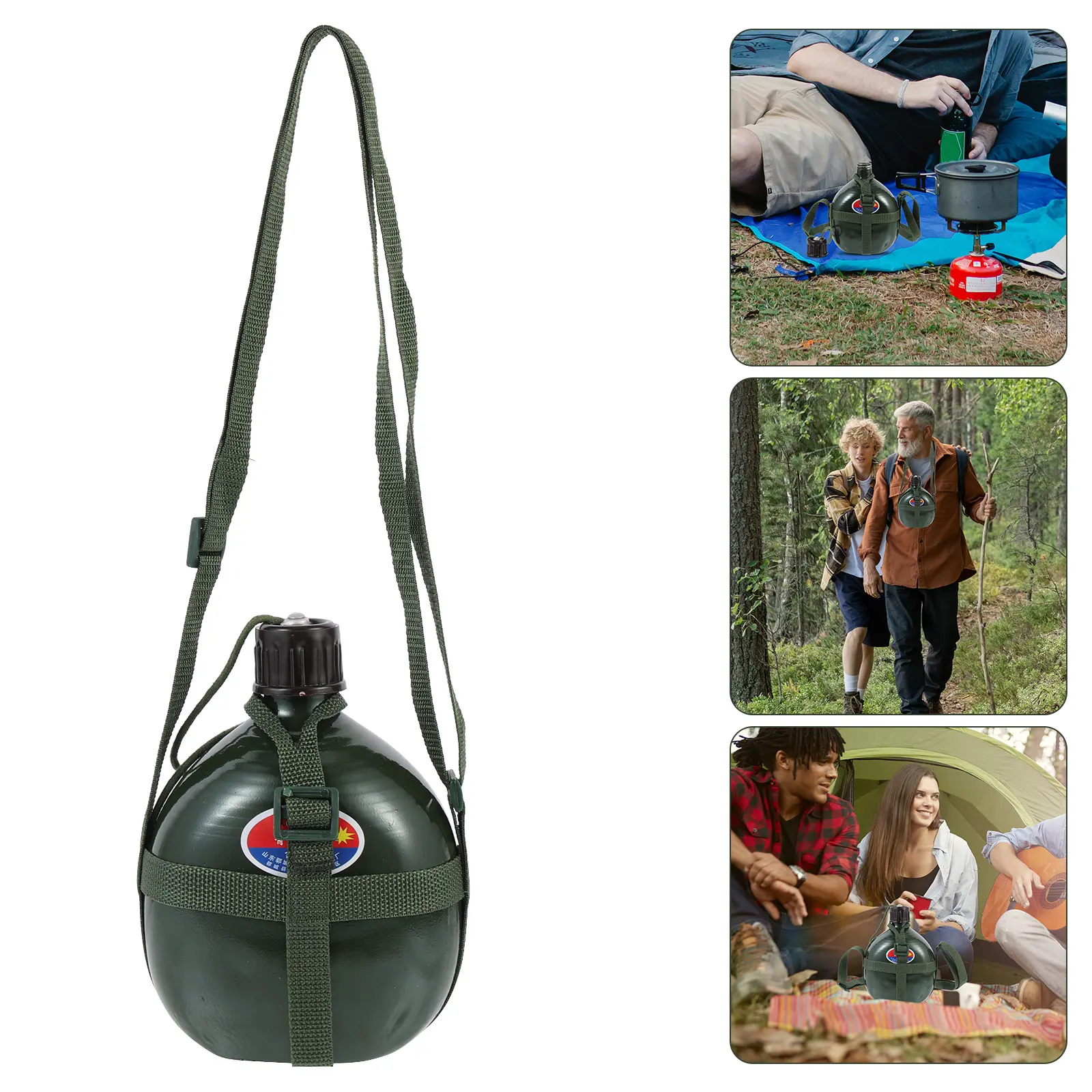 Kettle Durable Safe Wear Resistant Compact Portable Camping Hiking Travel Outdoor Large Capacity Aluminum