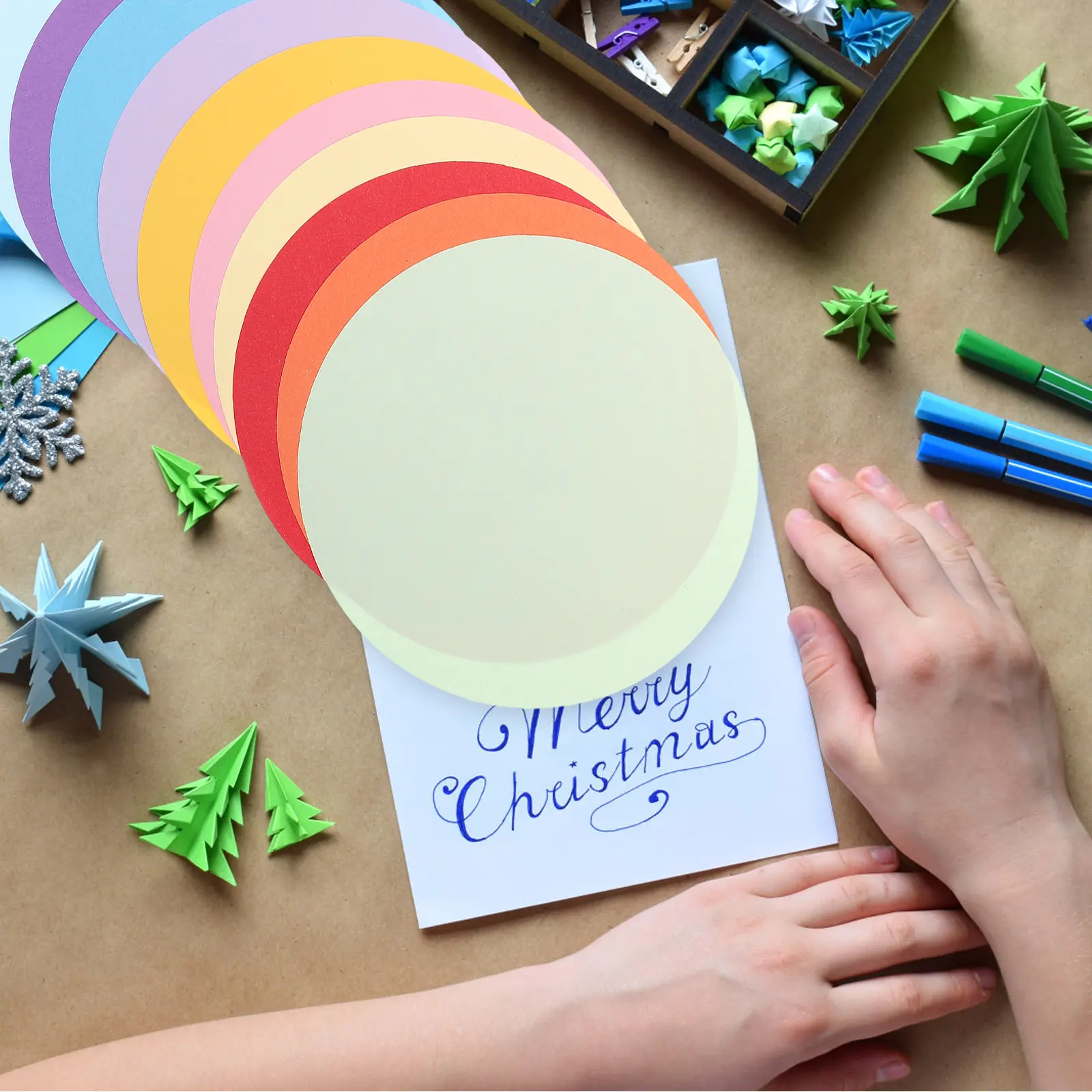 200 Pcs Flower Balls Thicken Folding Paper Handmade Materials Craft Supplies Paper Watercolor Projects