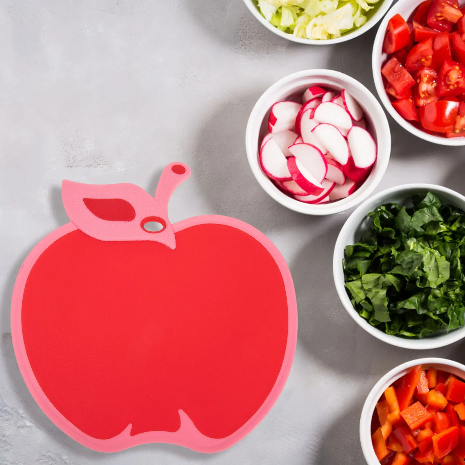 Mini Cutting Board Fruit Shaped Kitchen Plastic Small Household Serving Grade Smooth Edge Summer Slicing