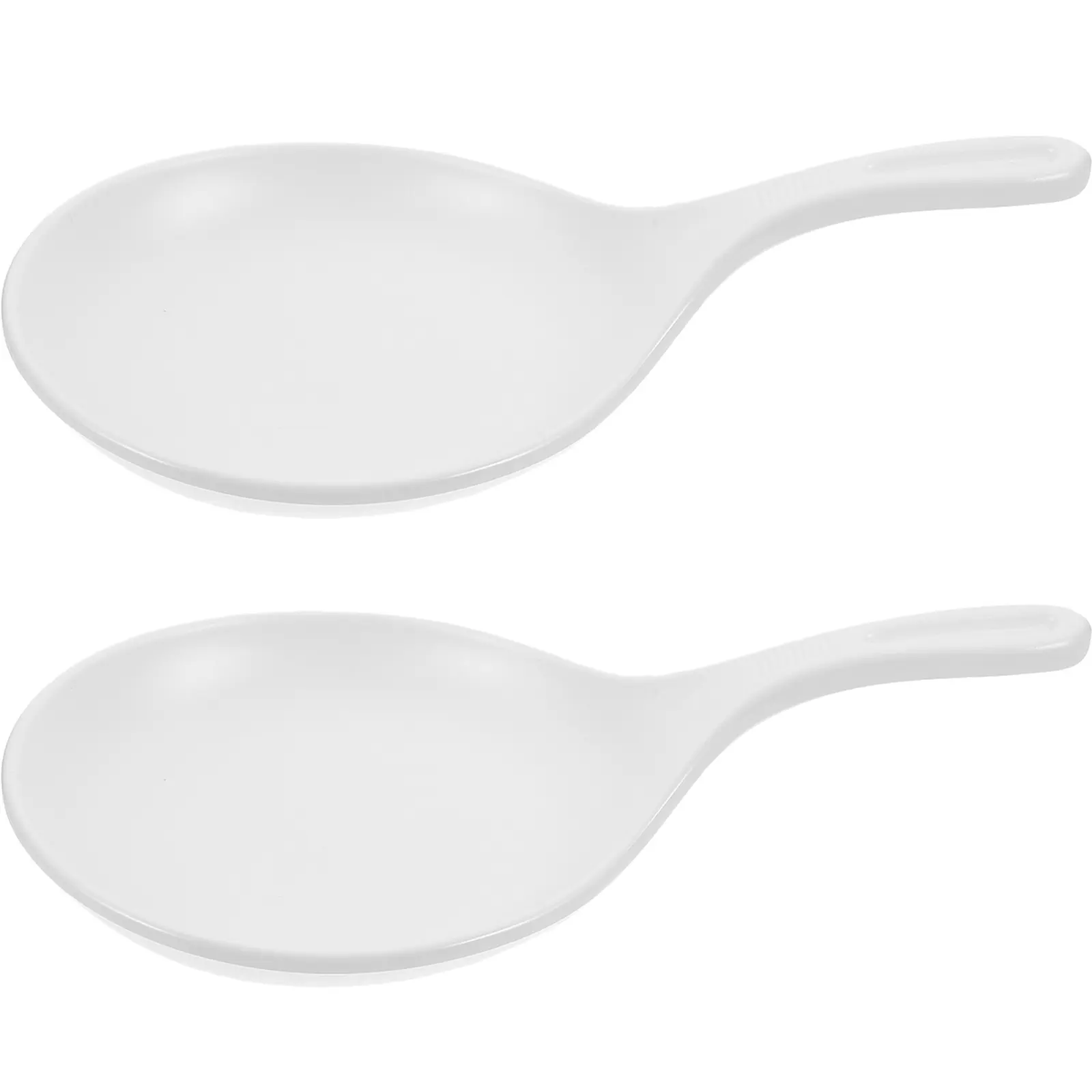 2pcs Dessert Plates Thickened Handle for Salad Steak Pasta Smooth Surface Steak Handle Plates Long Use Serving Platter