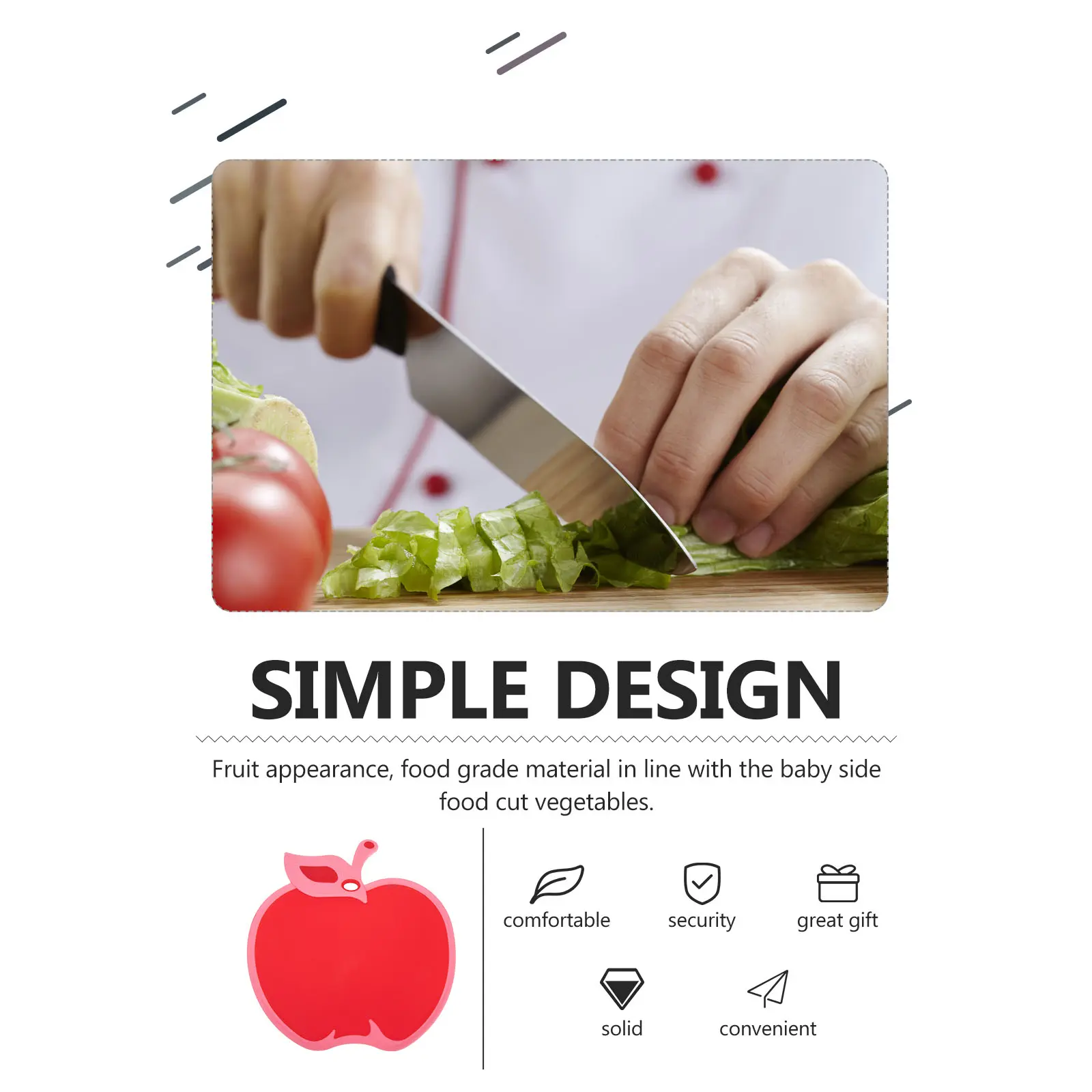 Mini Cutting Board Fruit Shaped Kitchen Plastic Small Household Serving Grade Smooth Edge Summer Slicing