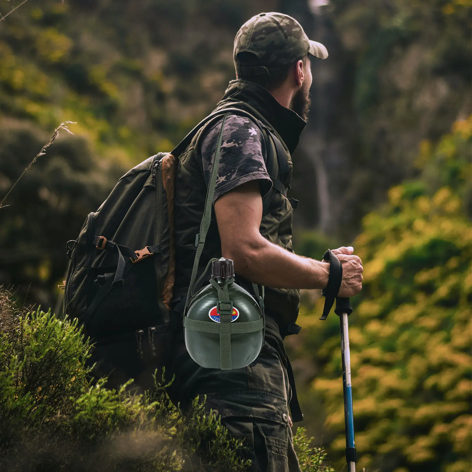 Kettle Durable Safe Wear Resistant Compact Portable Camping Hiking Travel Outdoor Large Capacity Aluminum