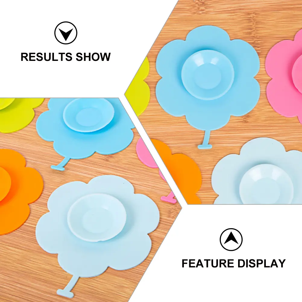 5pcs Silicone Suction Bowl Mats Place Cutlery Tableware Pads Suckers Cup Mats for Babies Toddler Highchair