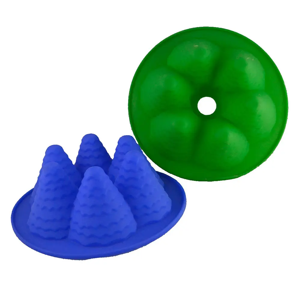 Christmas Tree Mold Cake Stencils Baking Molds Template 3D Premium Dust Resistant Easy Use Safe Creative Decorations