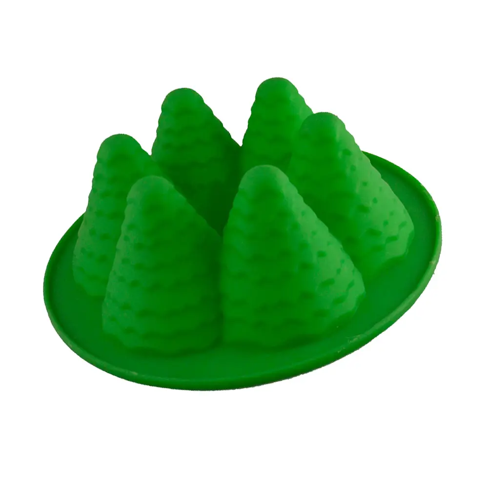 Christmas Tree Mold Cake Stencils Baking Molds Template 3D Premium Dust Resistant Easy Use Safe Creative Decorations