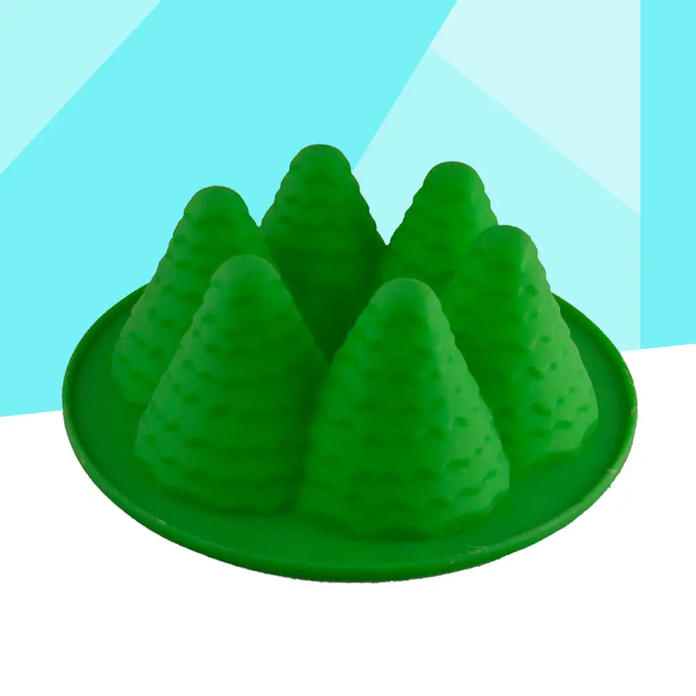 Christmas Tree Mold Cake Stencils Baking Molds Template 3D Premium Dust Resistant Easy Use Safe Creative Decorations