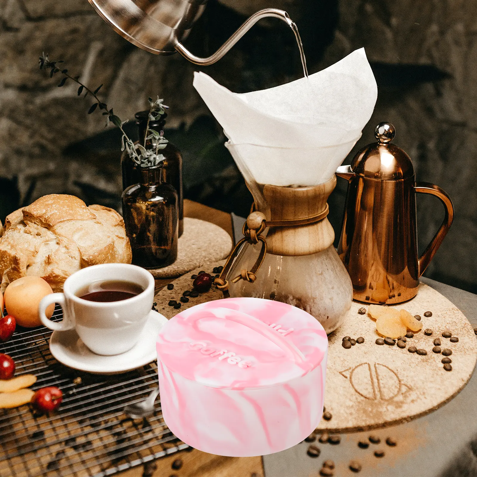 Large Capacity Paper Storage Box Container for Home Use Leakproof Holder with Lid Easy Clean Coffee Filter