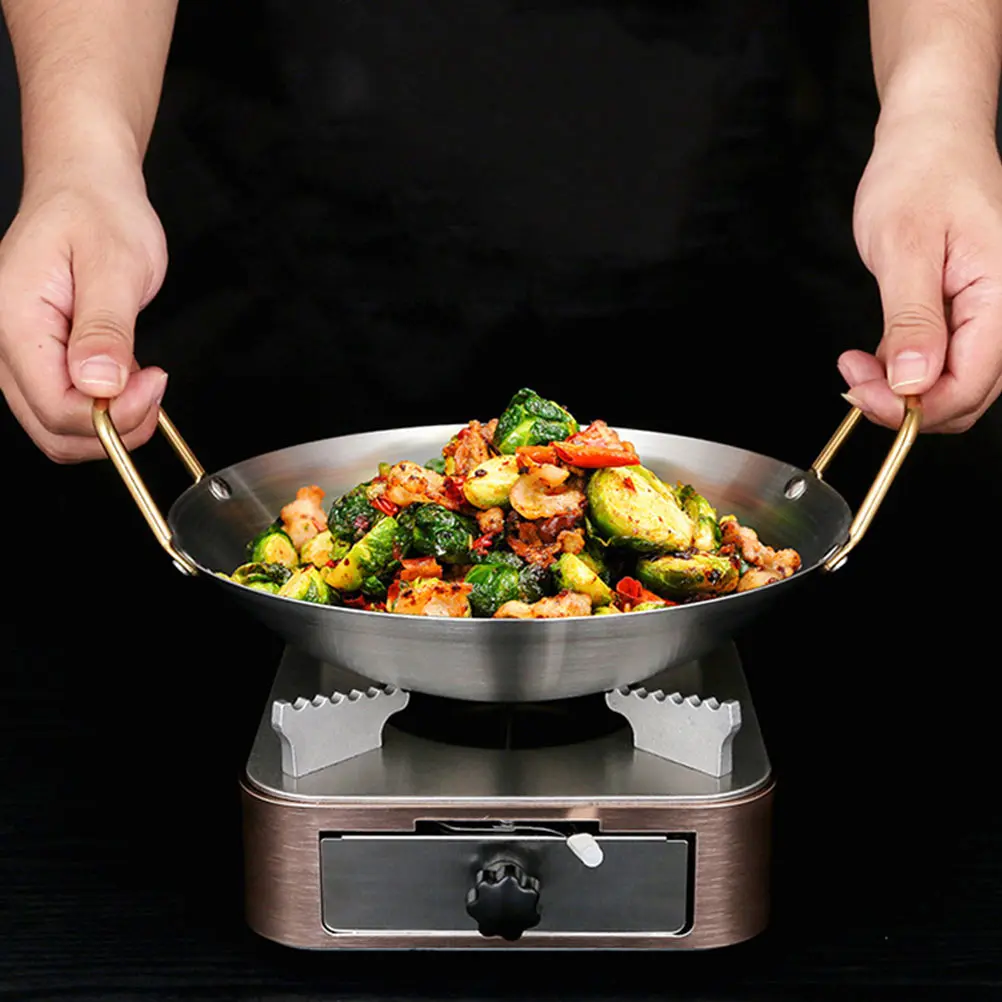 Non Stick Stainless Steel Pot Thickened Household Hot Pot Cookware Alcohol Pan Gas Stove Use Steamer Container
