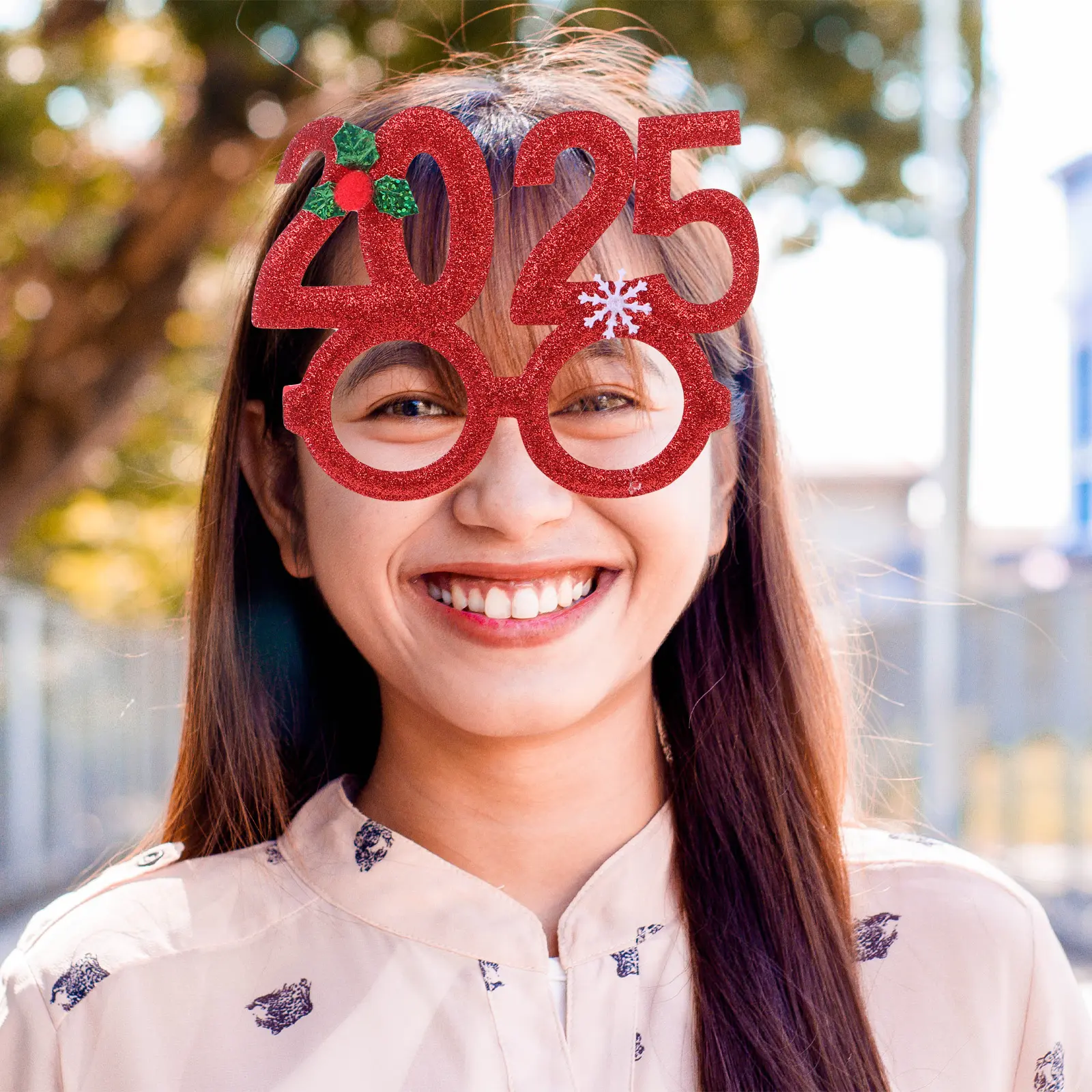 3Pcs NewYearPartyGlasses StylishBlackGoldFrame PhotoBoothProps HappyNewYearDecorations 2025Supplies PartyAccessories