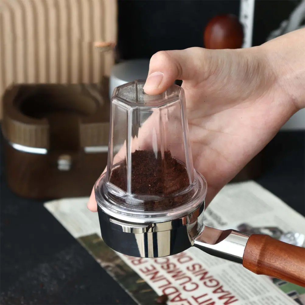 Coffee Powder Cup Machine Beans Dosing Ring Mug Catcher Cups Receiving Tool PC Plastic Picker Kit