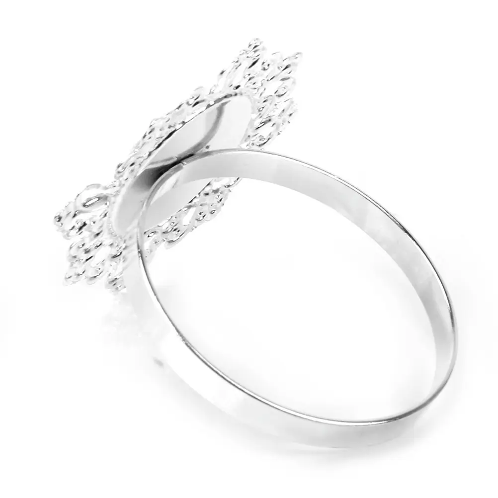 12pcs Napkin Acrylic Iron Elegant Wedding Party Banquet Bridal Dinner Table Decoration Serviette Holders Rhinestone