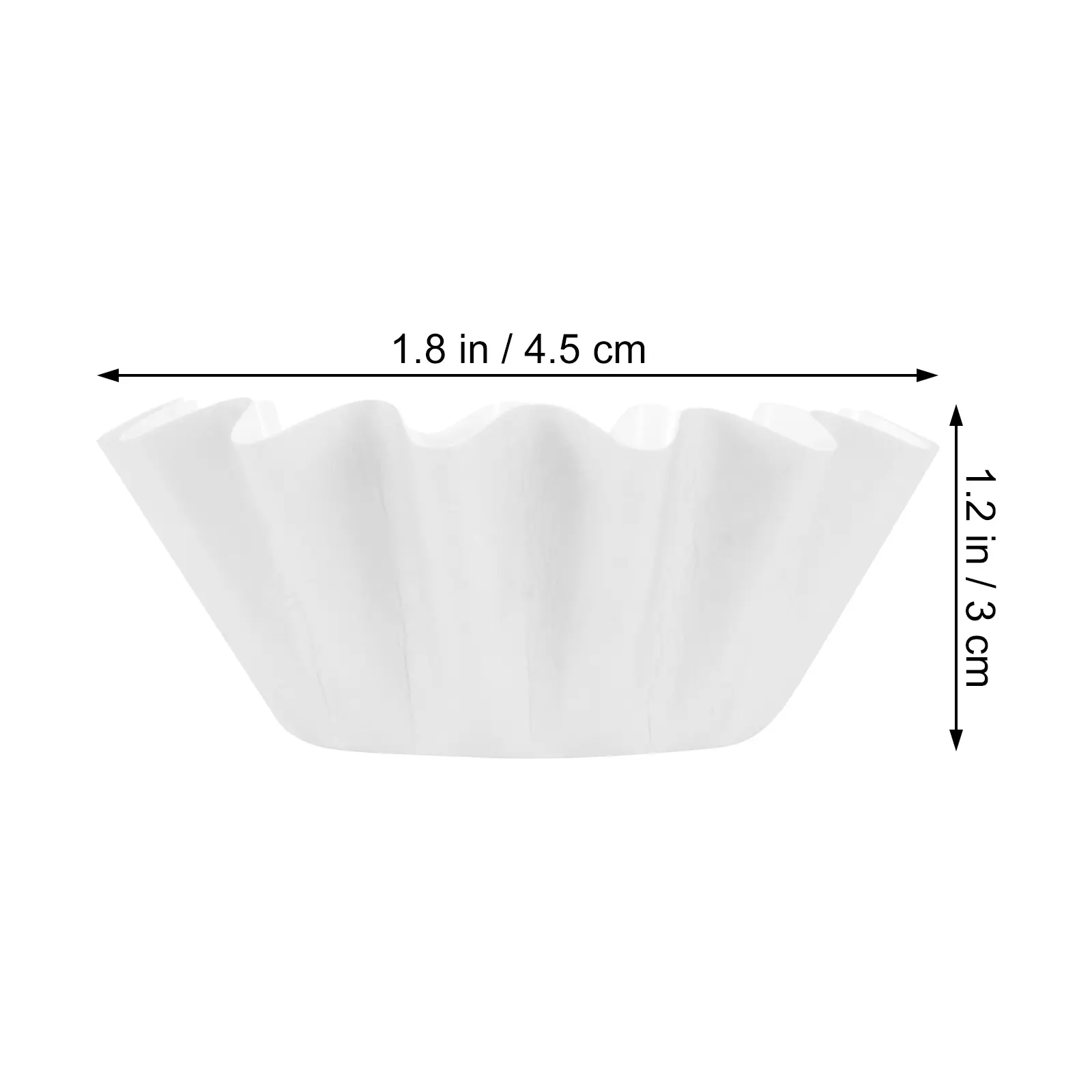 100 Pcs Cake Paper Cups Flower Shaped Dessert Holders Coated Baking Mini Chiffon Bread Accessories Elegant Style Disposable