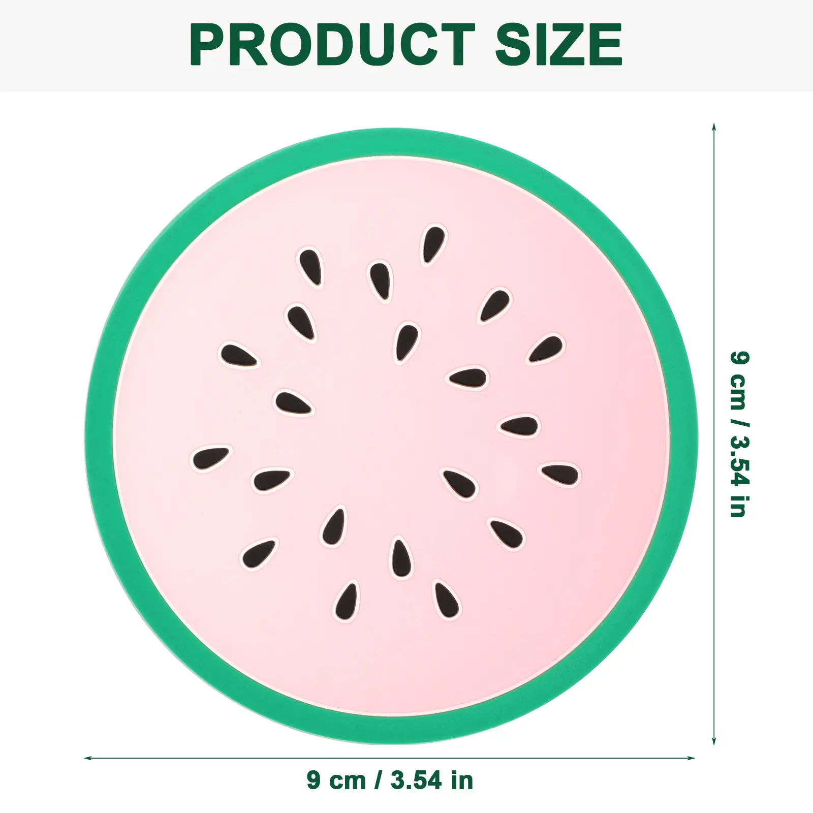 10pcs Fruit Shaped Coasters Heat Resistant Cup Mats Non Slip Silica Gel Cute for Desktop Decor Table Protection Coffee Tumbler