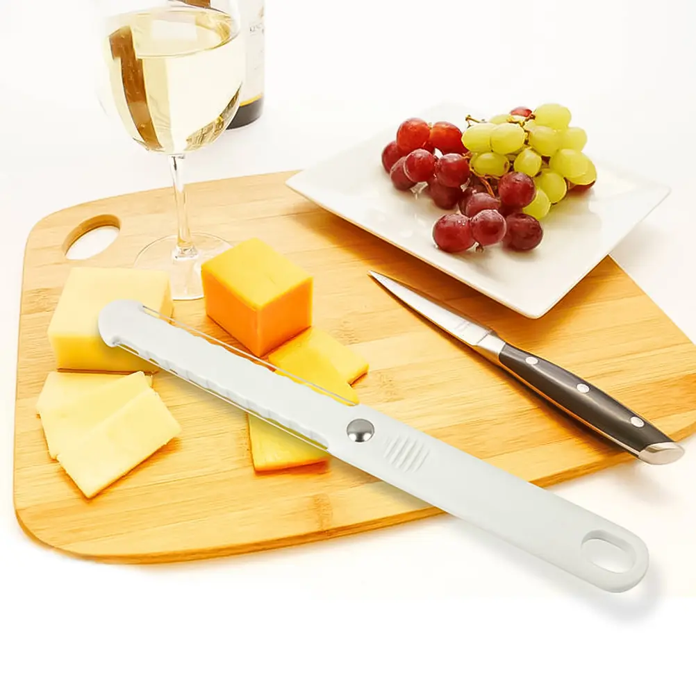 2pcs Plastic Cheese Slicer Butter Cutter Kitchen Tool Food Grade Non Slip Handle Cutting Safe Use Space Saving