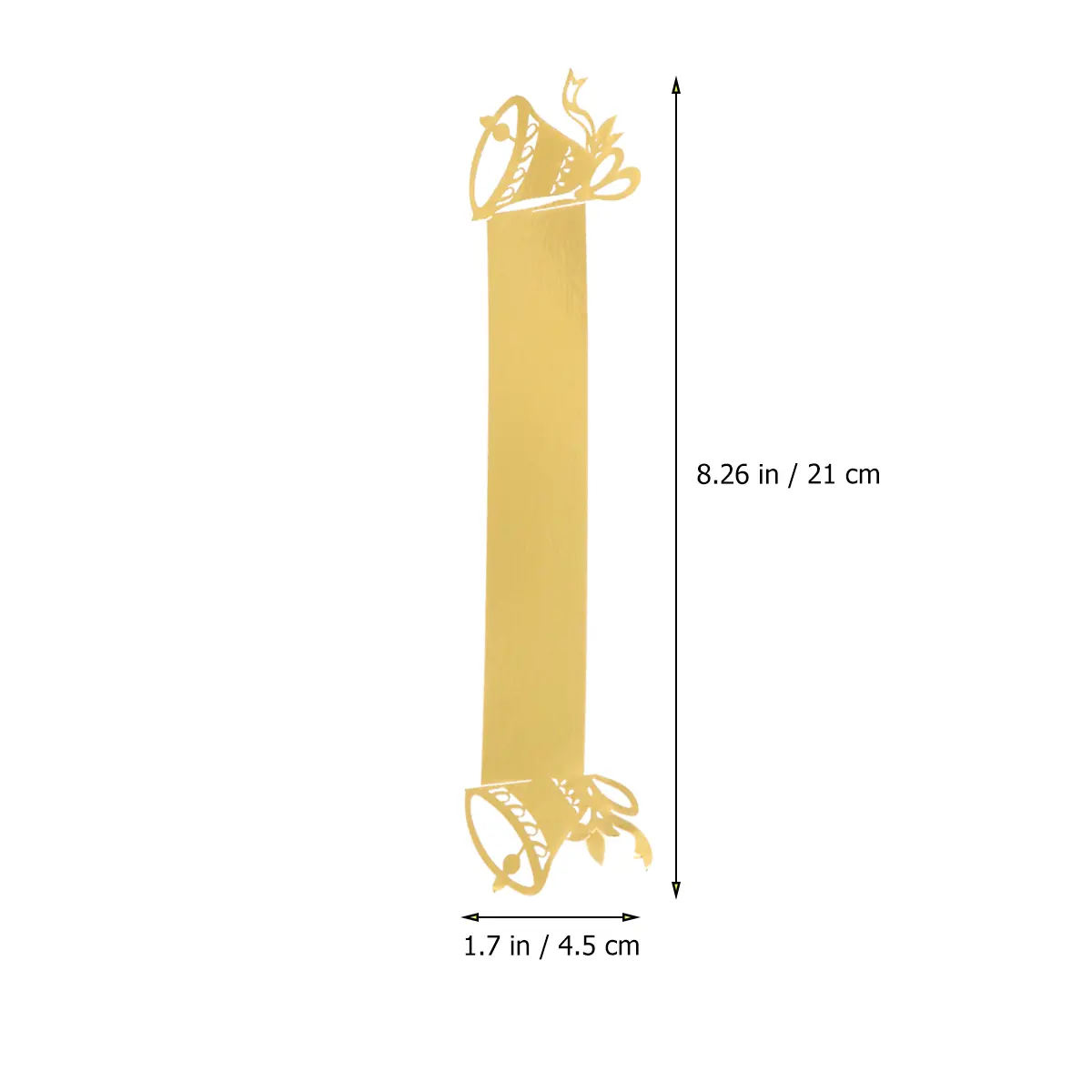 50PCS Napkin Rings Elegant Paper Bell Design Serviette Holders Buckles For Wedding Banquet Decorations Practical Kitchen Bar
